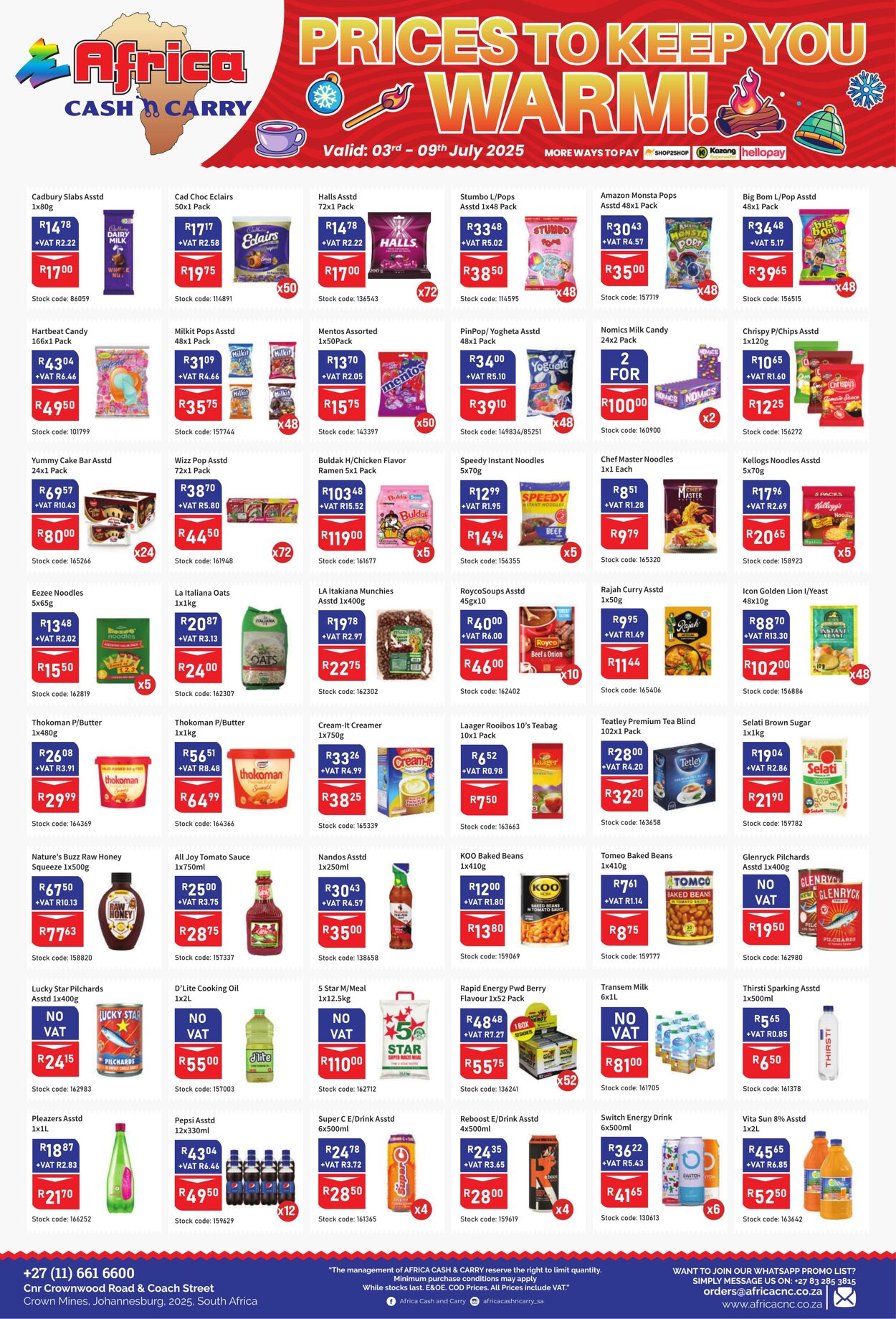 Special Africa Cash&Carry 03.07.2025 - 09.07.2025