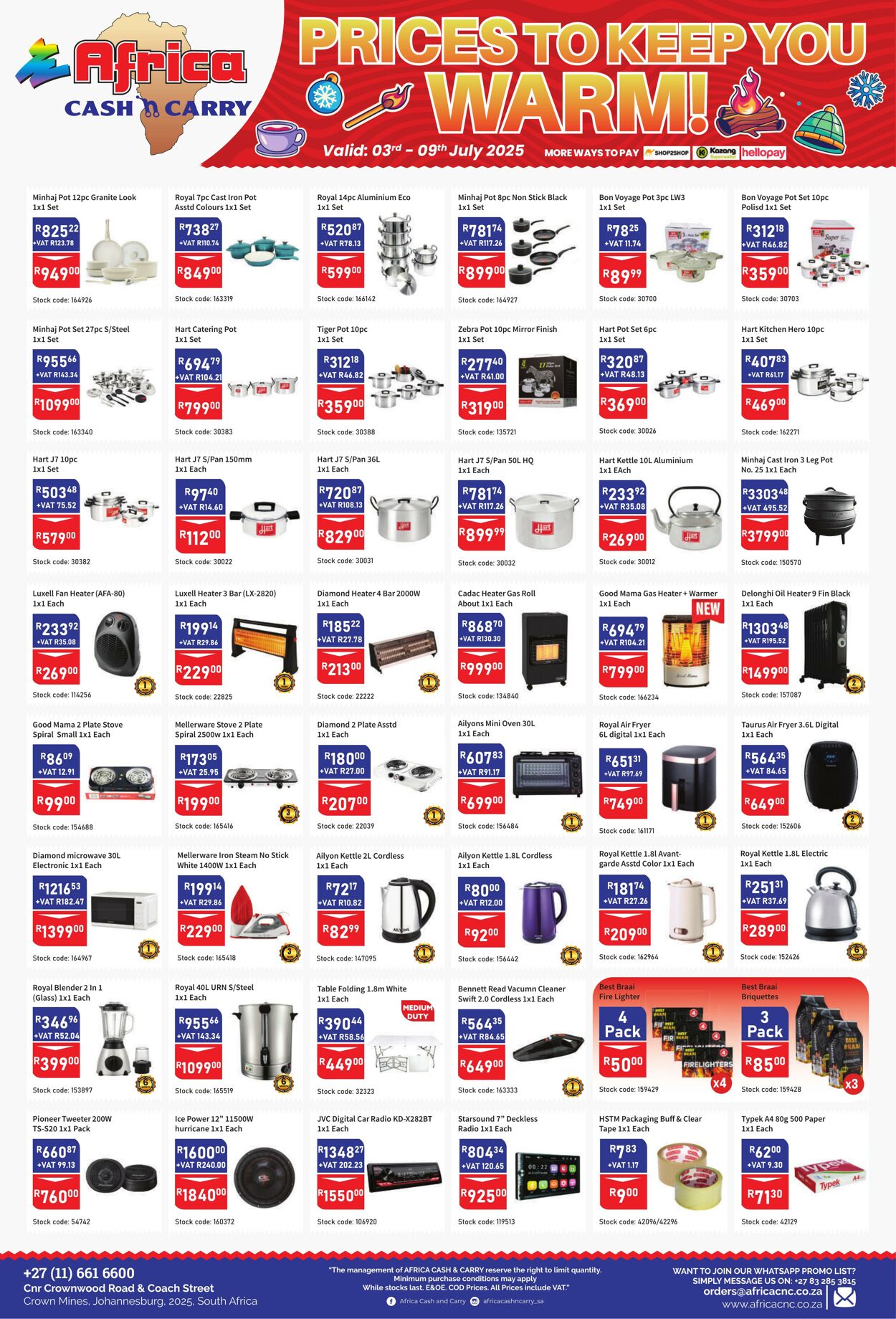 Special Africa Cash&Carry 03.07.2025 - 09.07.2025