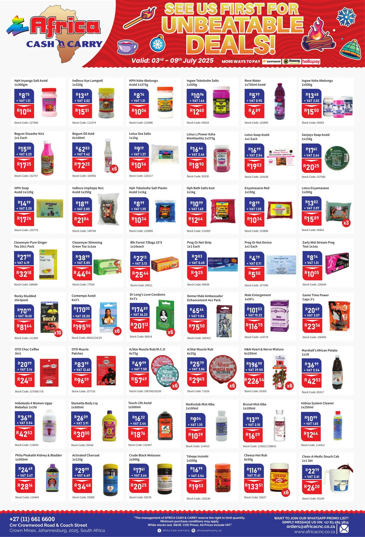 Special Africa Cash&Carry 03.07.2025 - 09.07.2025