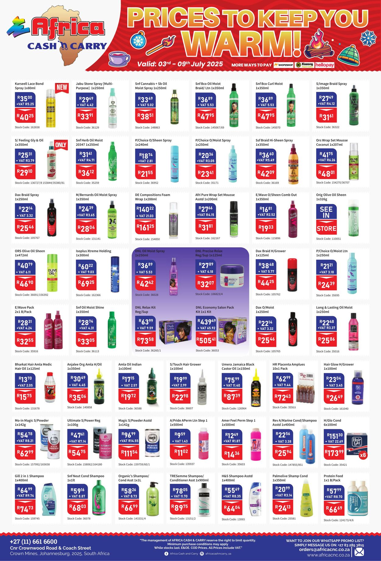 Special Africa Cash&Carry 03.07.2025 - 09.07.2025
