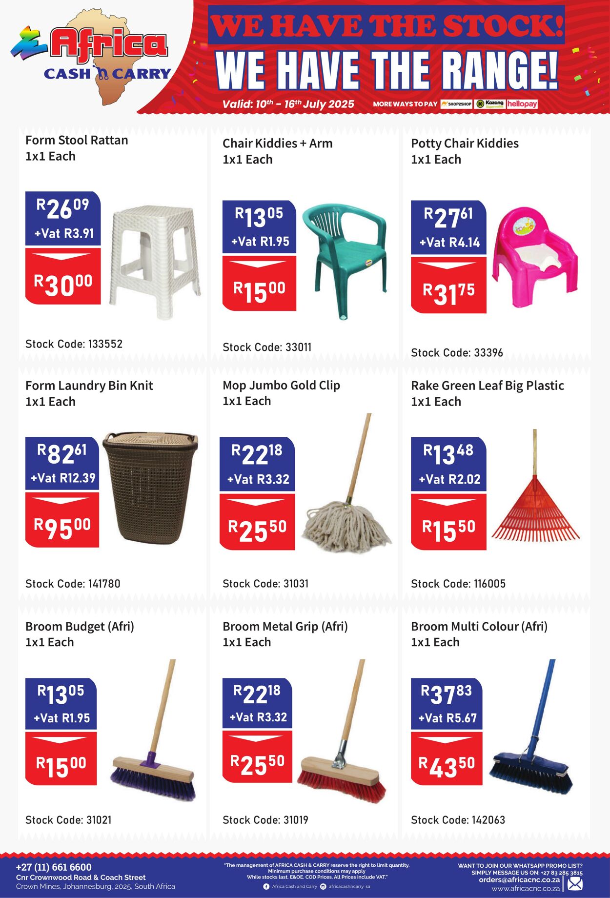 Special Africa Cash&Carry 10.07.2025 - 16.07.2025