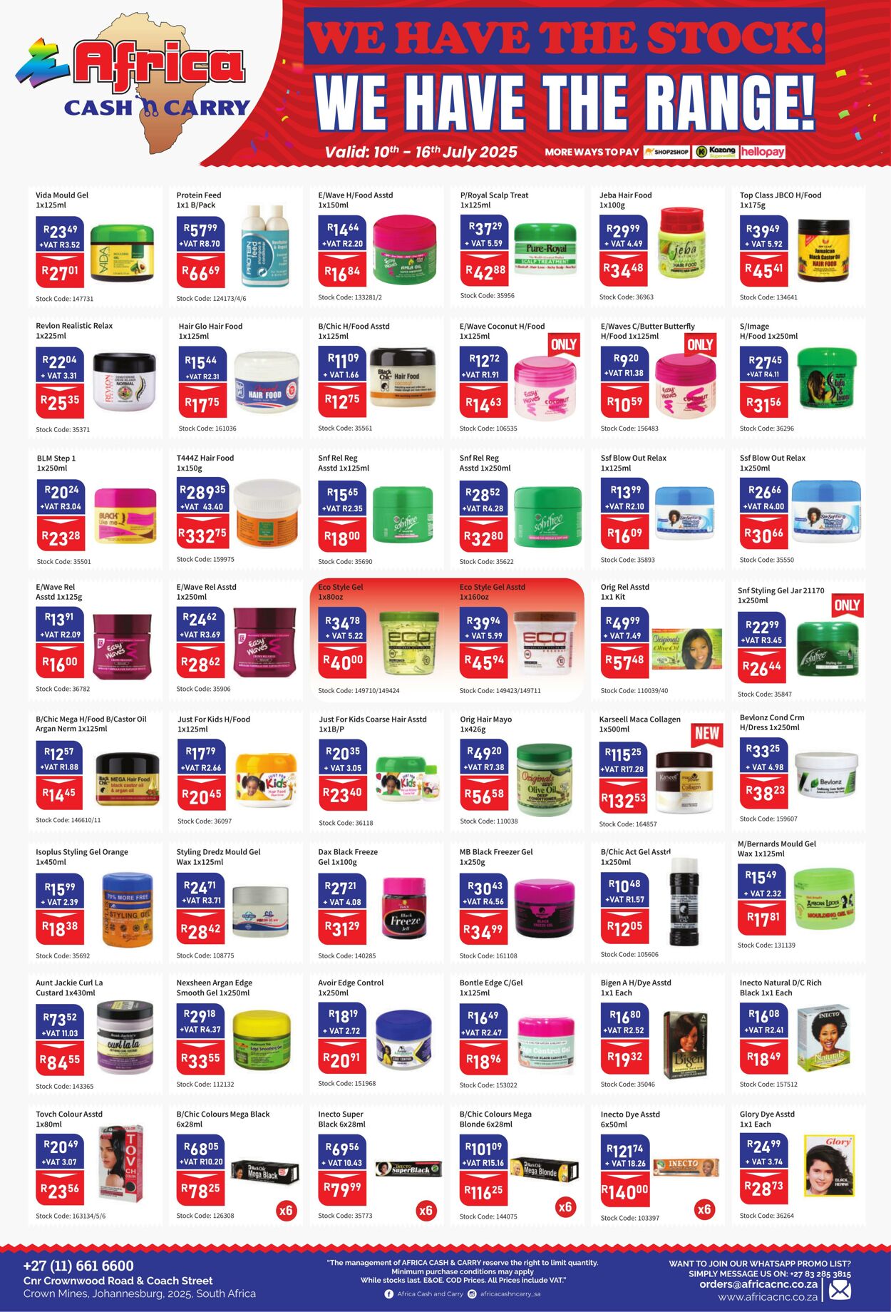 Special Africa Cash&Carry 10.07.2025 - 16.07.2025
