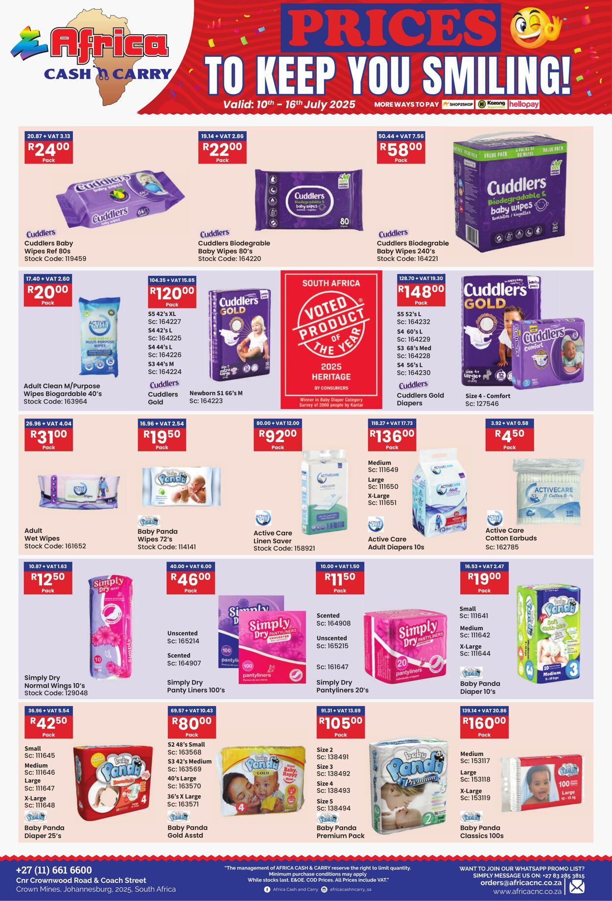 Special Africa Cash&Carry 10.07.2025 - 16.07.2025