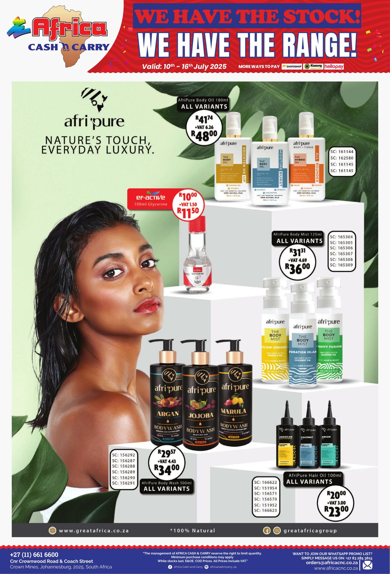 Special Africa Cash&Carry 10.07.2025 - 16.07.2025
