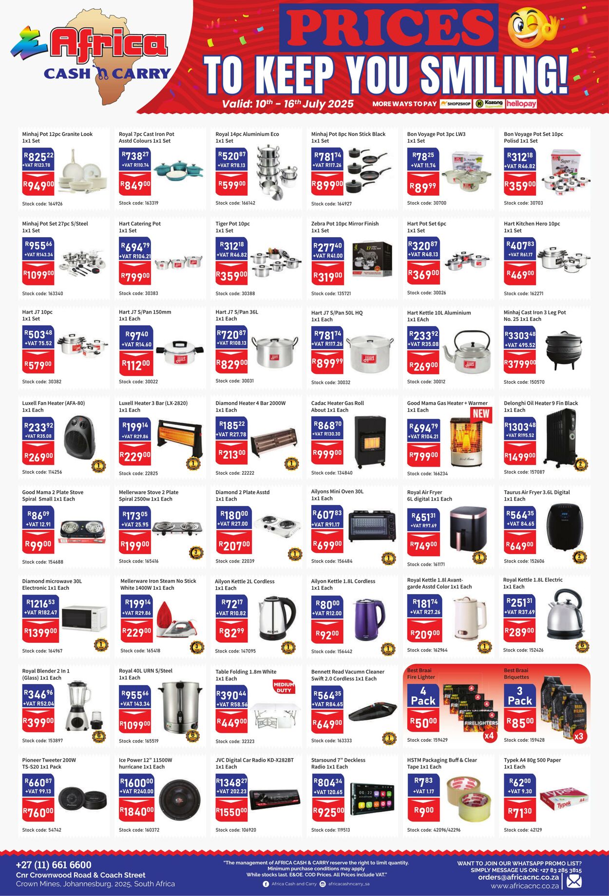 Special Africa Cash&Carry 10.07.2025 - 16.07.2025