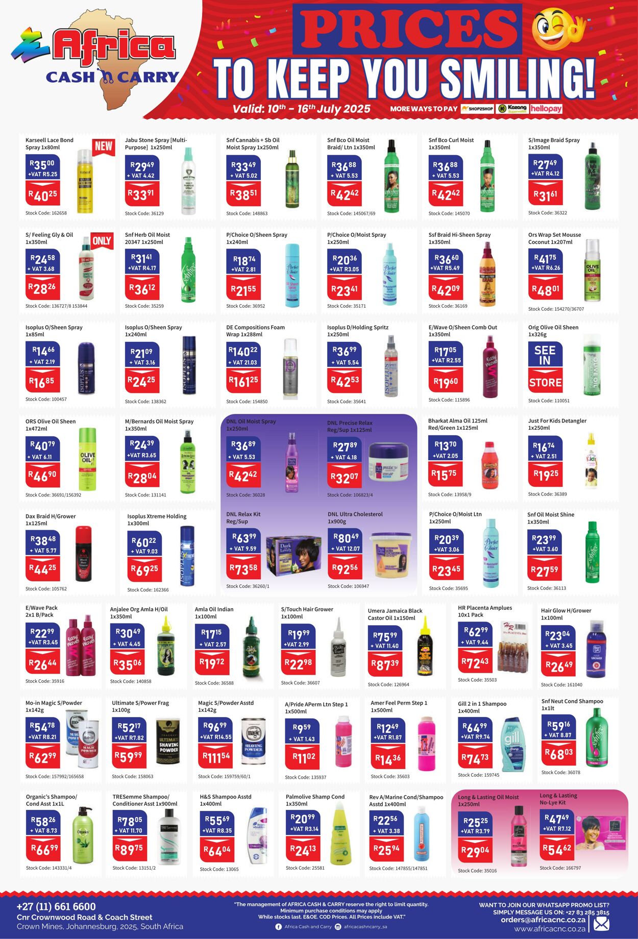 Special Africa Cash&Carry 10.07.2025 - 16.07.2025