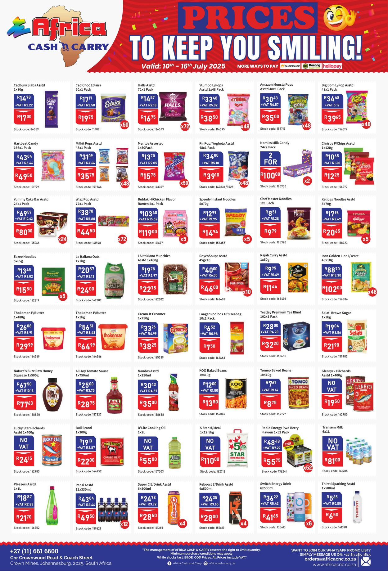 Special Africa Cash&Carry 10.07.2025 - 16.07.2025