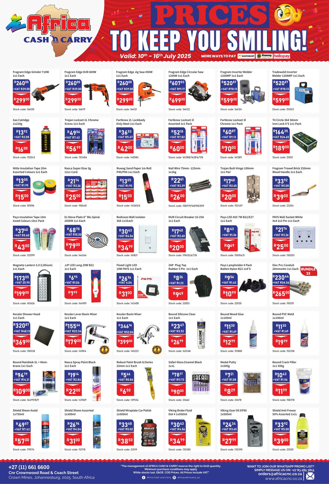 Special Africa Cash&Carry 10.07.2025 - 16.07.2025