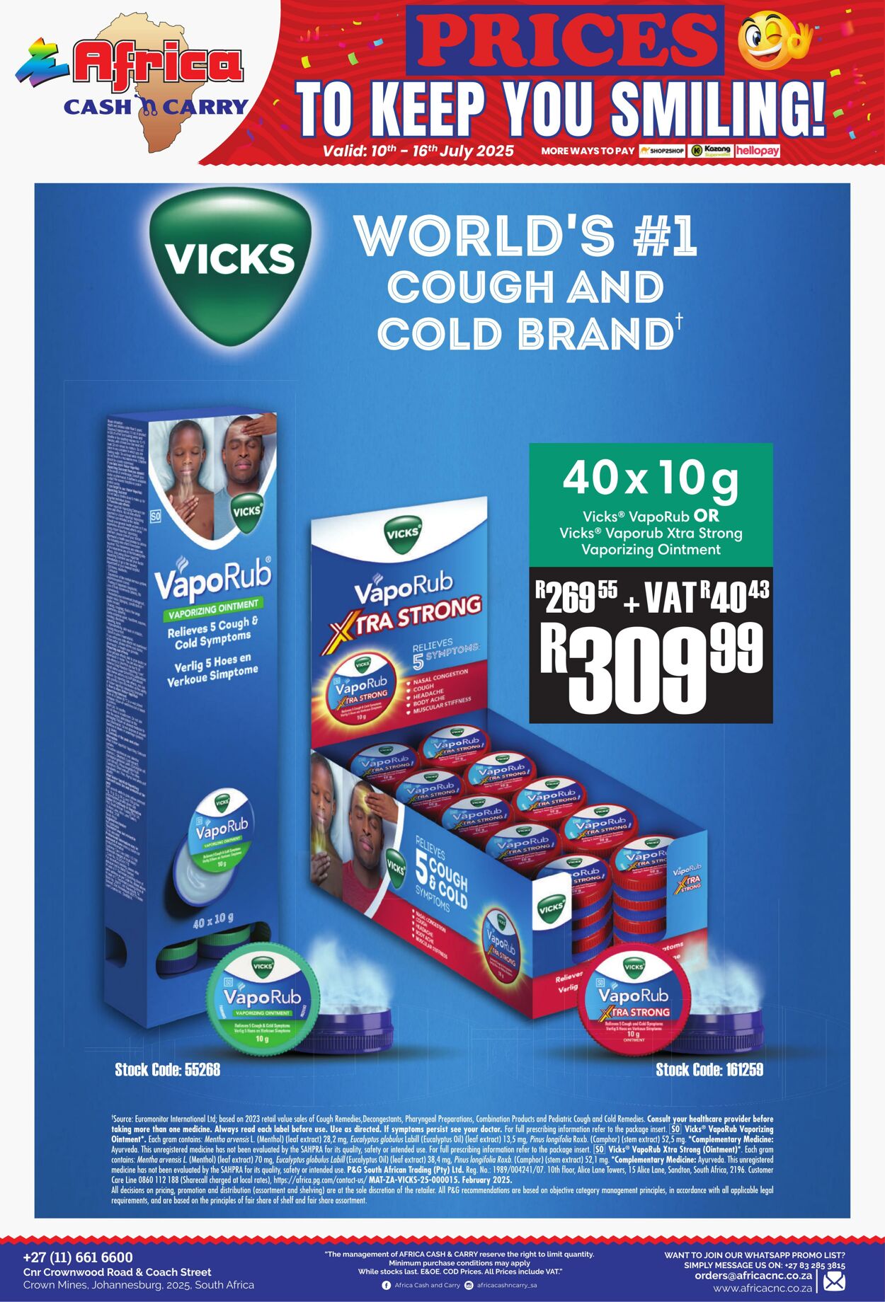 Special Africa Cash&Carry 10.07.2025 - 16.07.2025