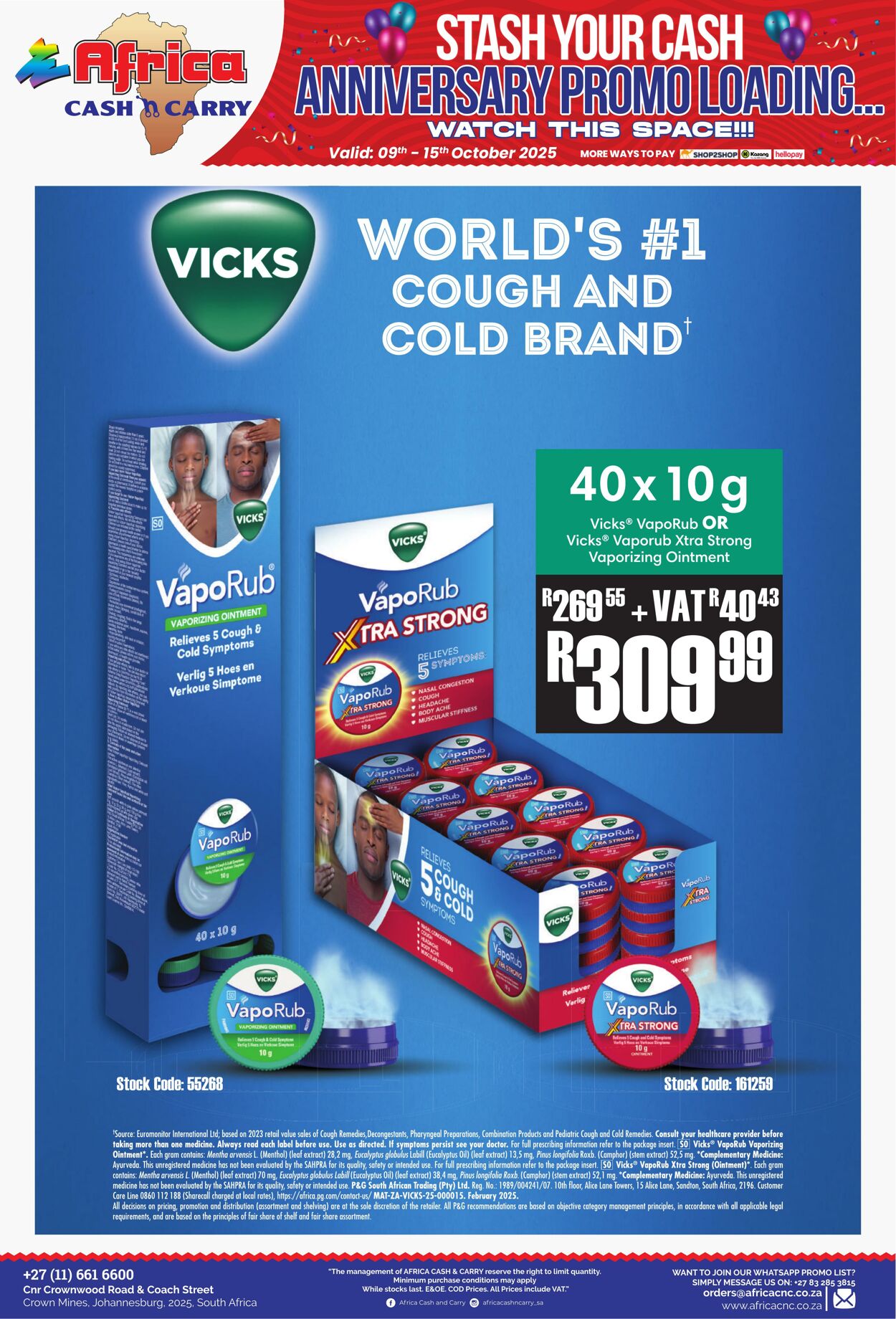 Special Africa Cash&Carry 09.10.2025 - 15.10.2025
