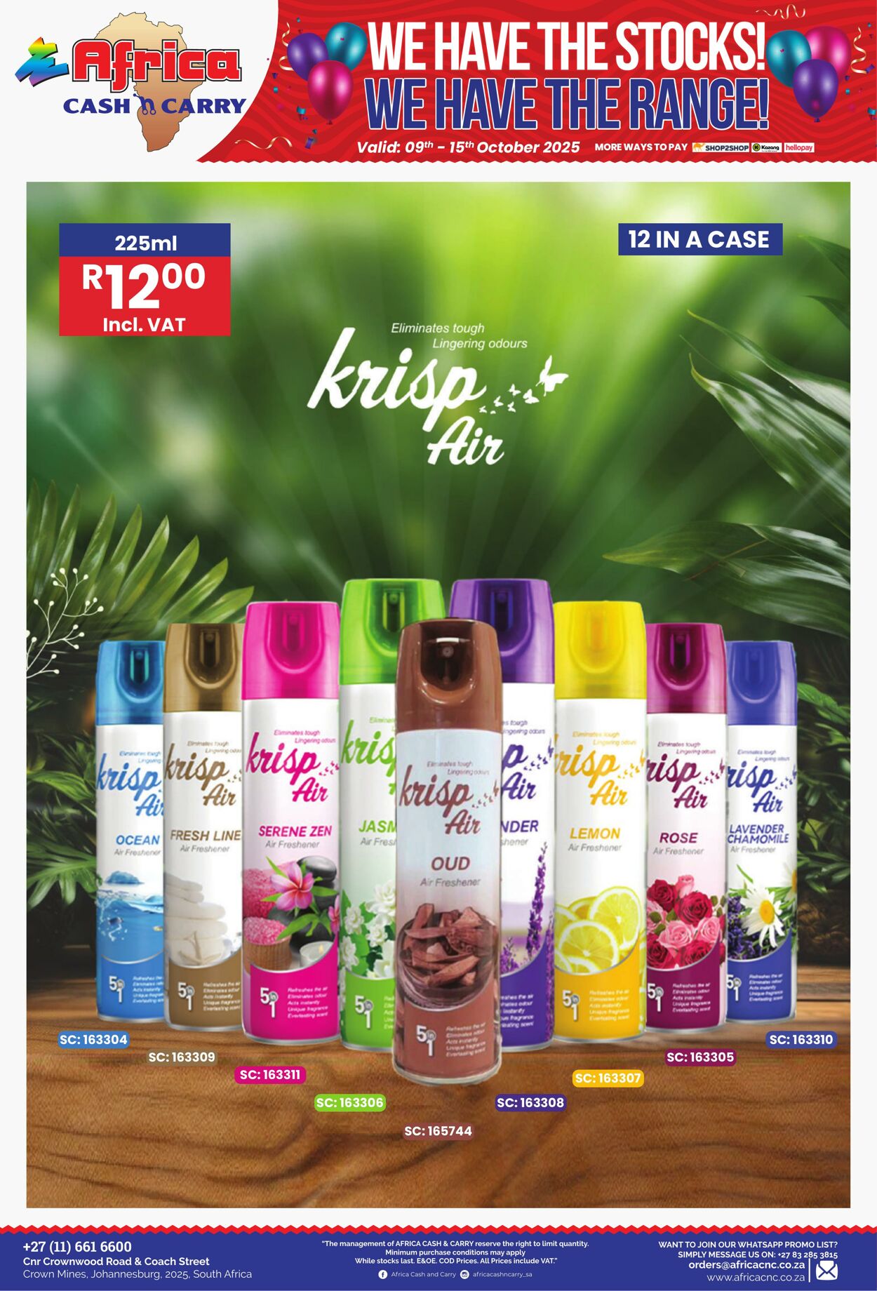 Special Africa Cash&Carry 09.10.2025 - 15.10.2025