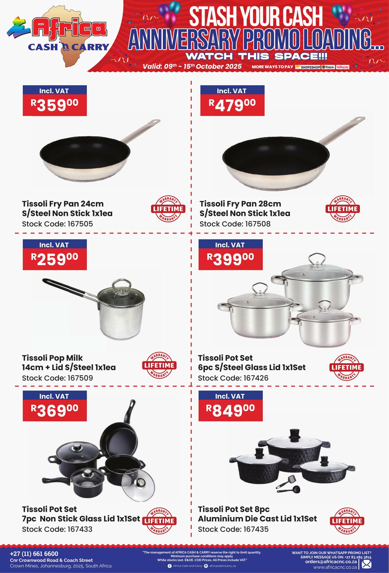 Special Africa Cash&Carry 09.10.2025 - 15.10.2025