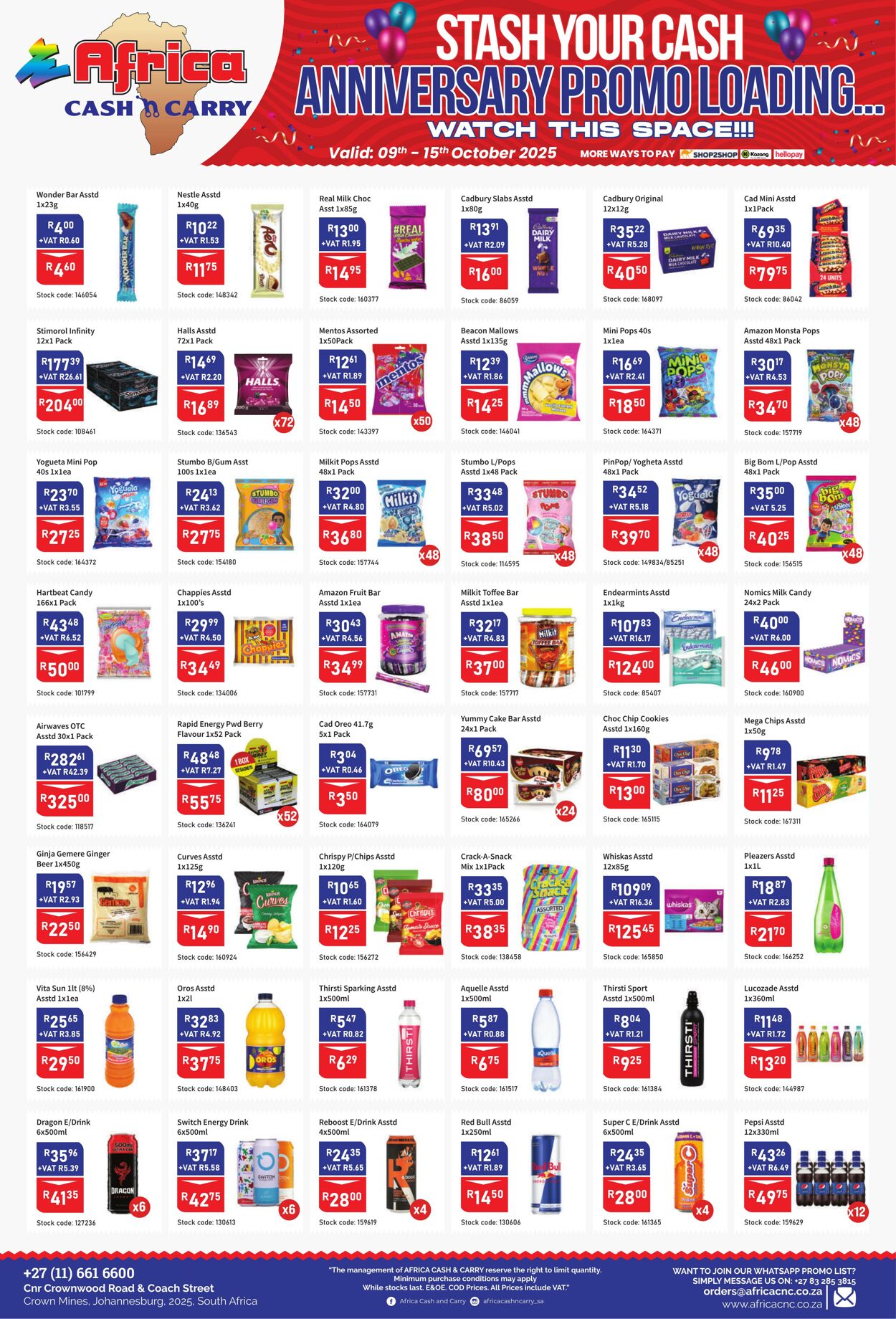 Special Africa Cash&Carry 09.10.2025 - 15.10.2025