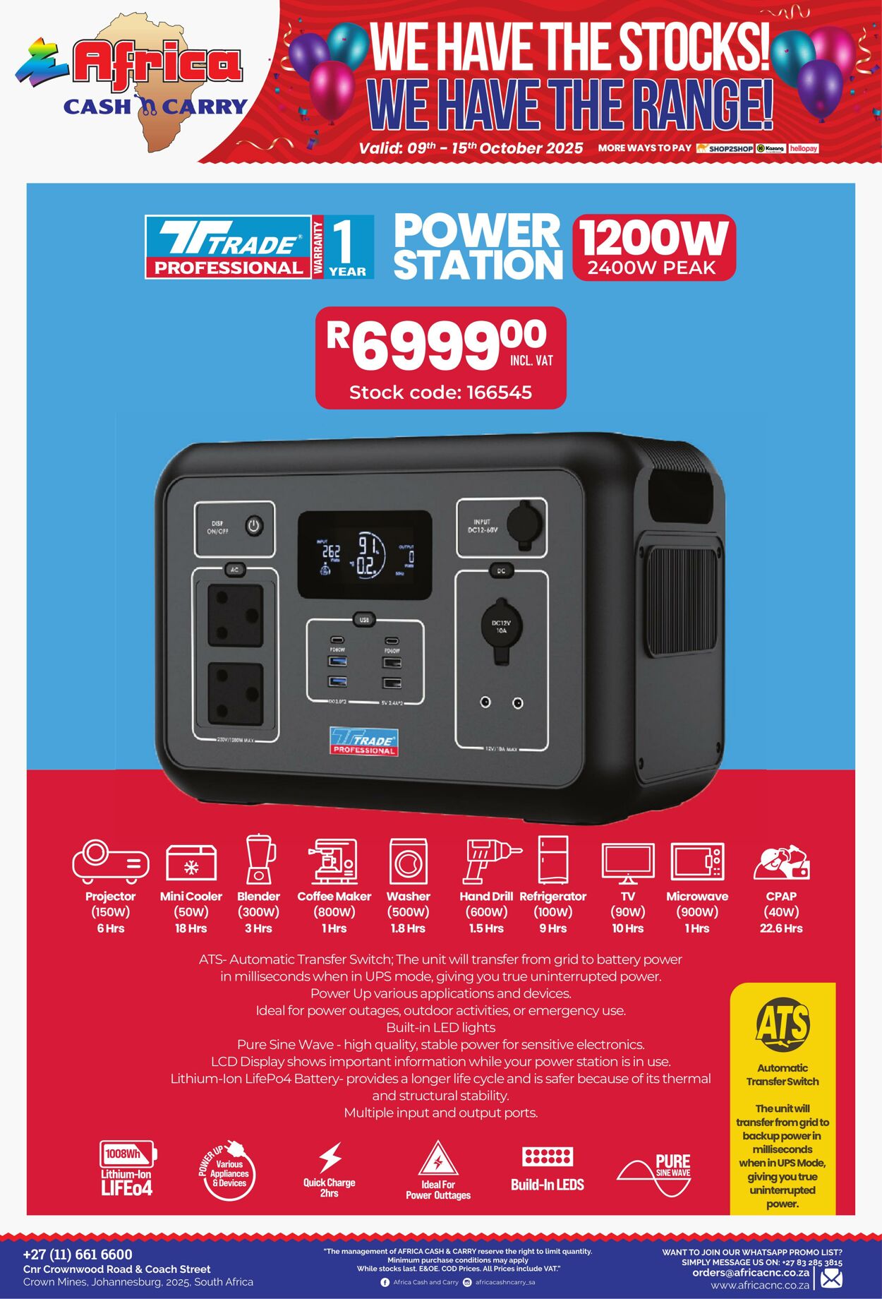 Special Africa Cash&Carry 09.10.2025 - 15.10.2025
