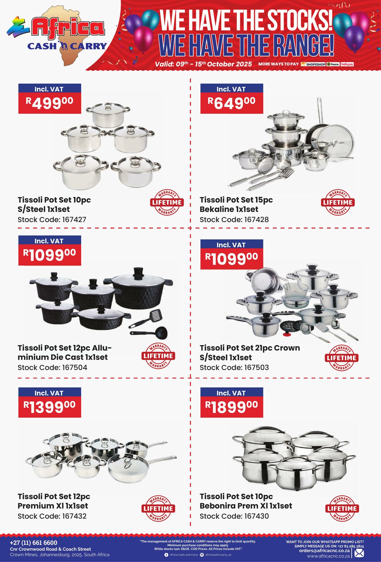 Special Africa Cash&Carry 09.10.2025 - 15.10.2025