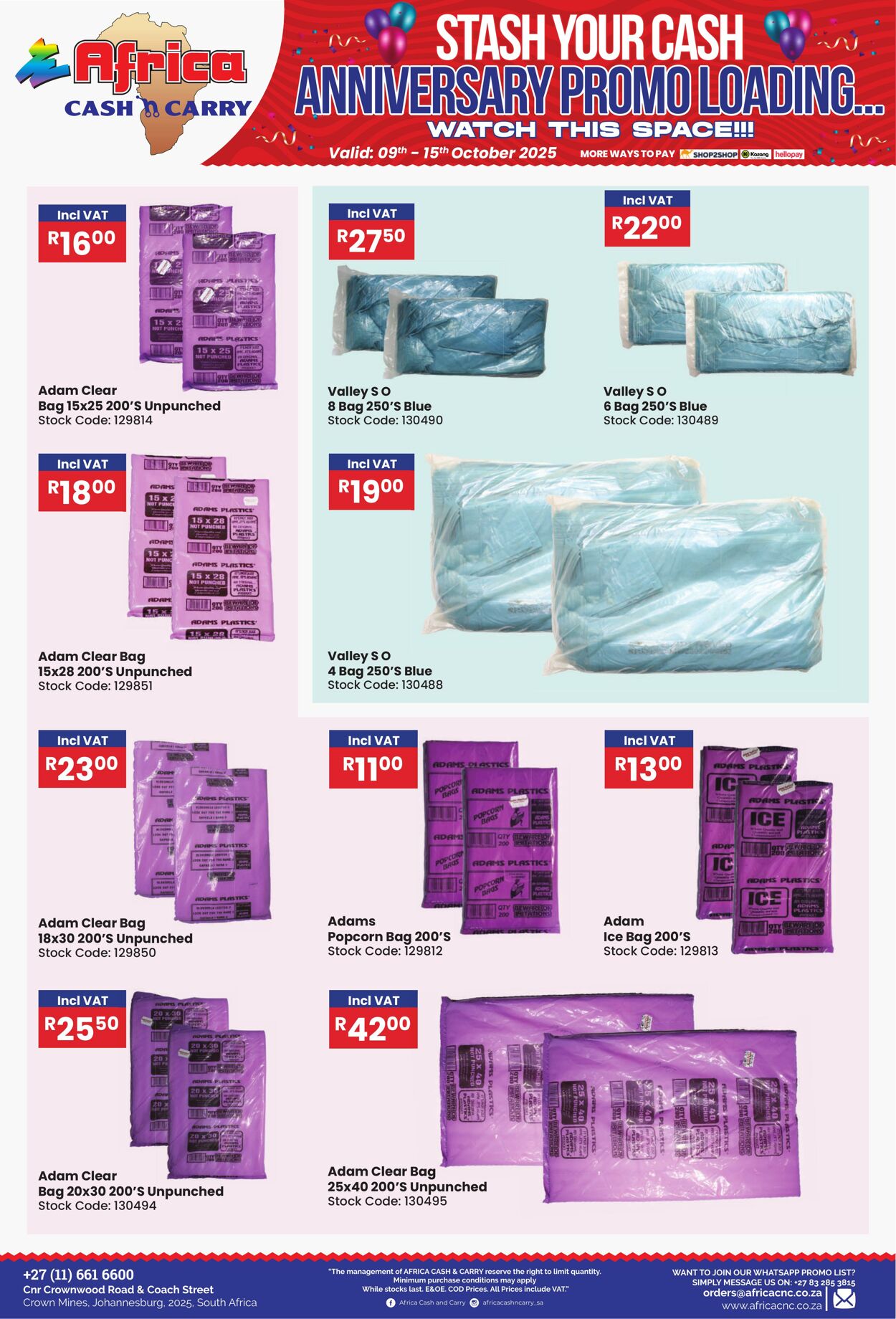 Special Africa Cash&Carry 09.10.2025 - 15.10.2025