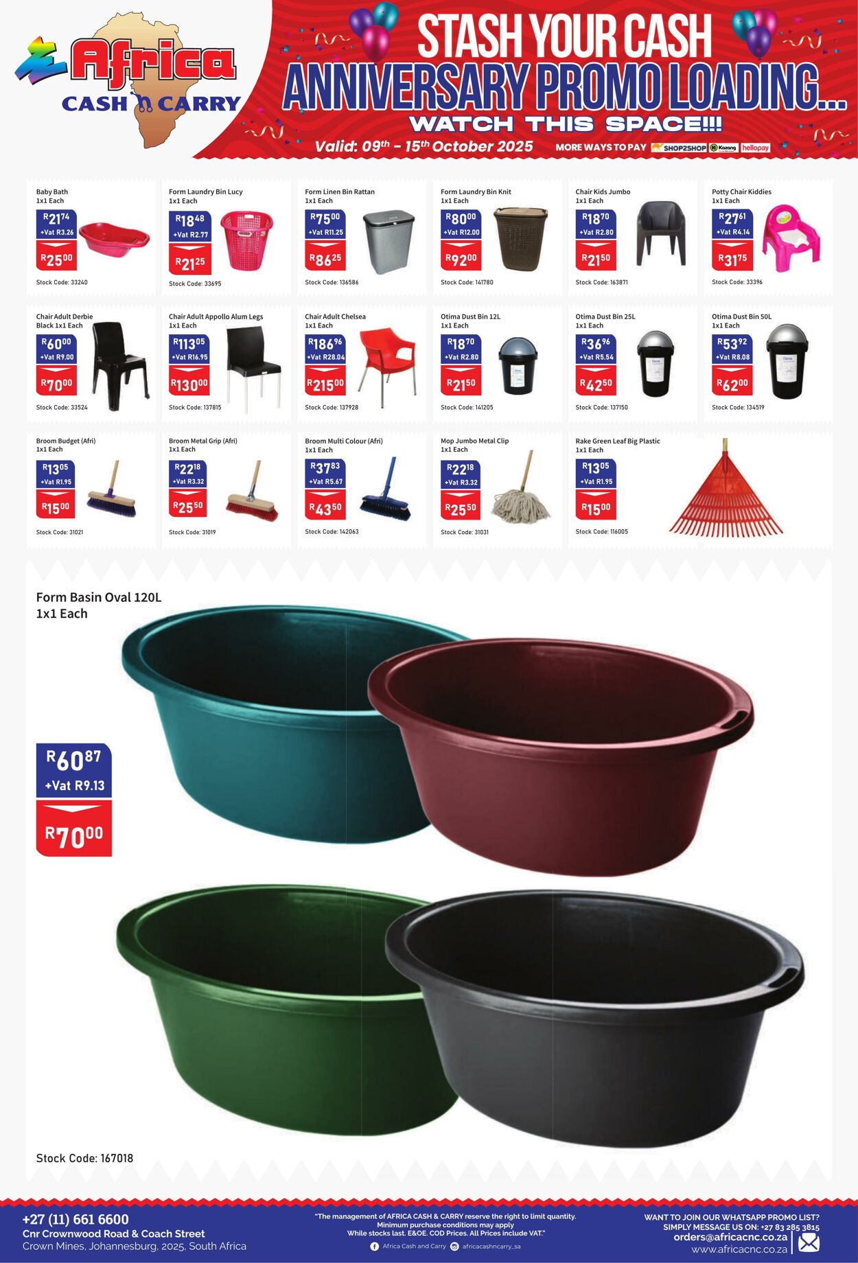 Special Africa Cash&Carry 09.10.2025 - 15.10.2025