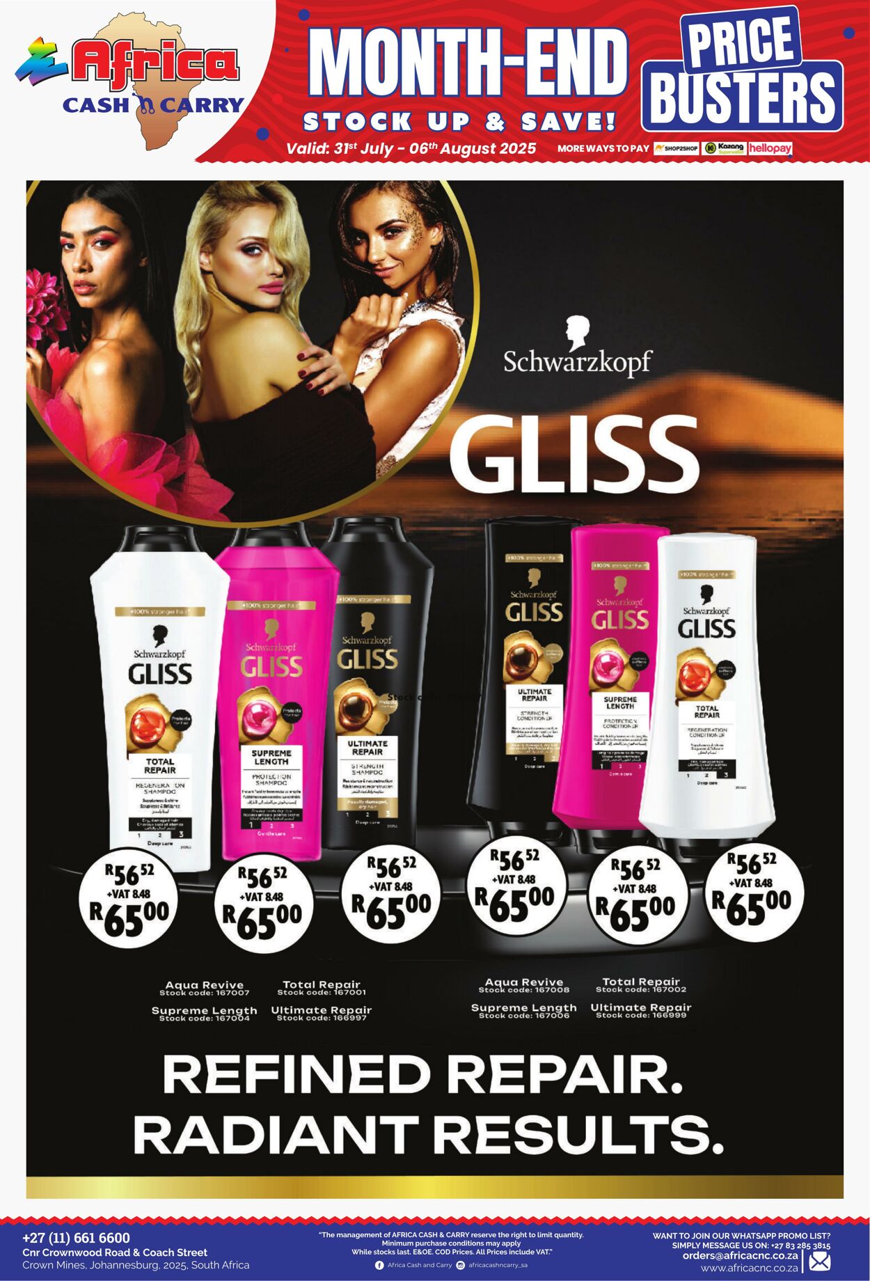 Special Africa Cash&Carry 31.07.2025 - 06.08.2025