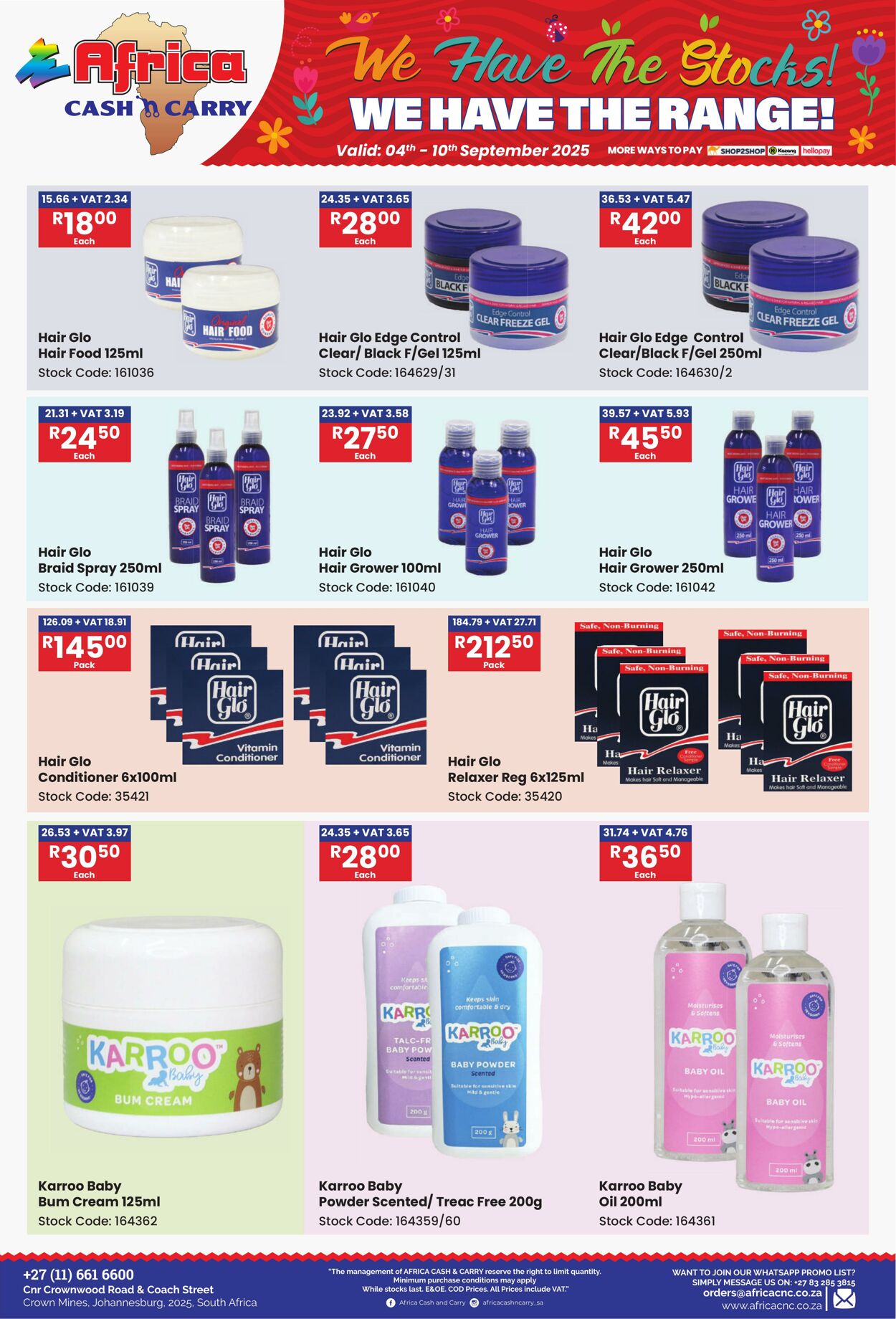 Special Africa Cash&Carry 04.09.2025 - 10.09.2025