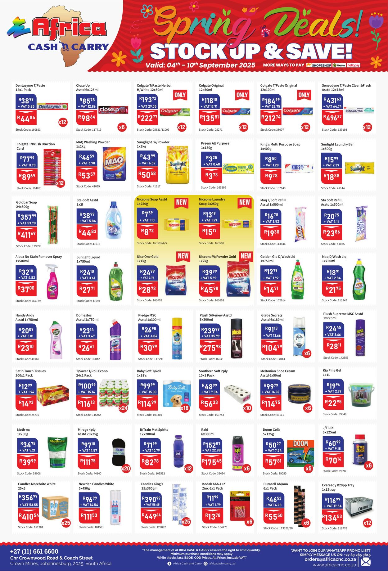 Special Africa Cash&Carry 04.09.2025 - 10.09.2025