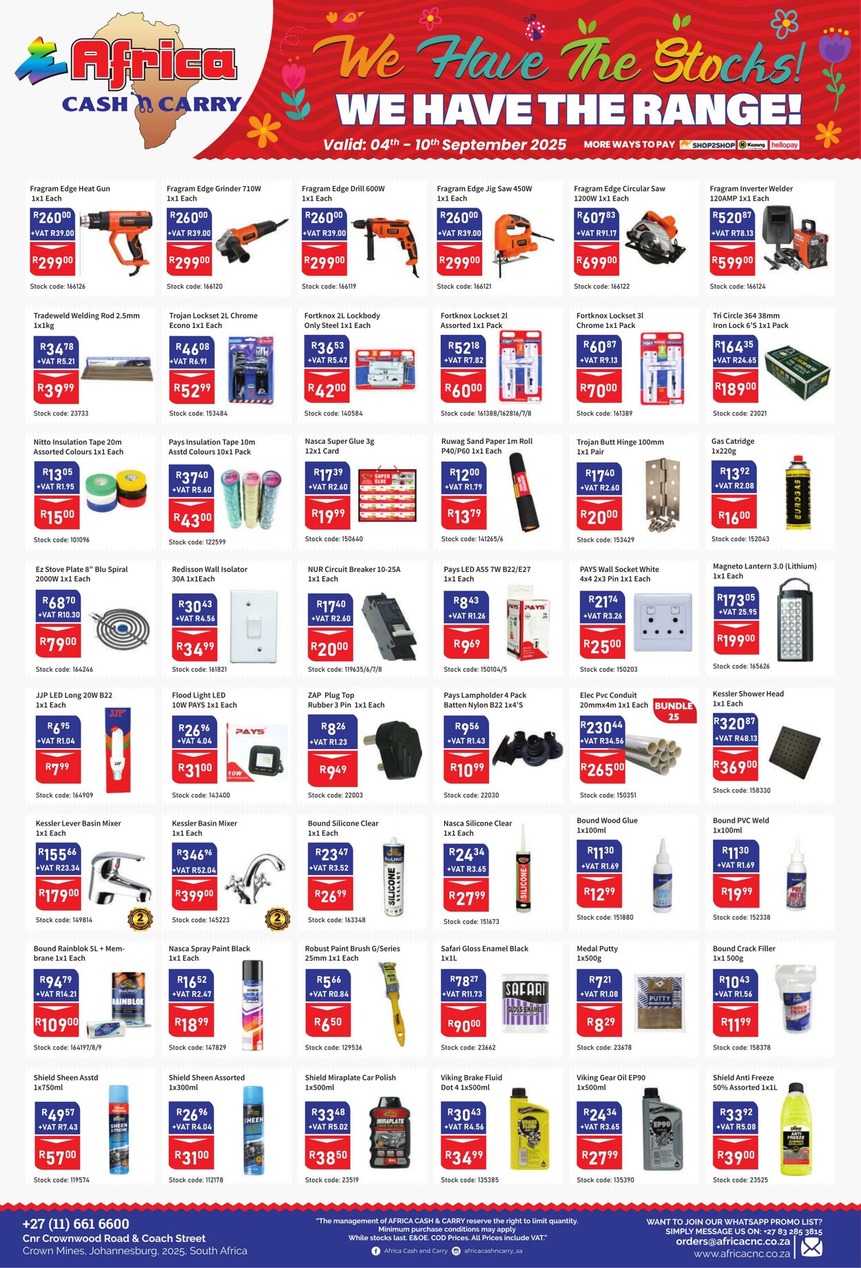Special Africa Cash&Carry 04.09.2025 - 10.09.2025