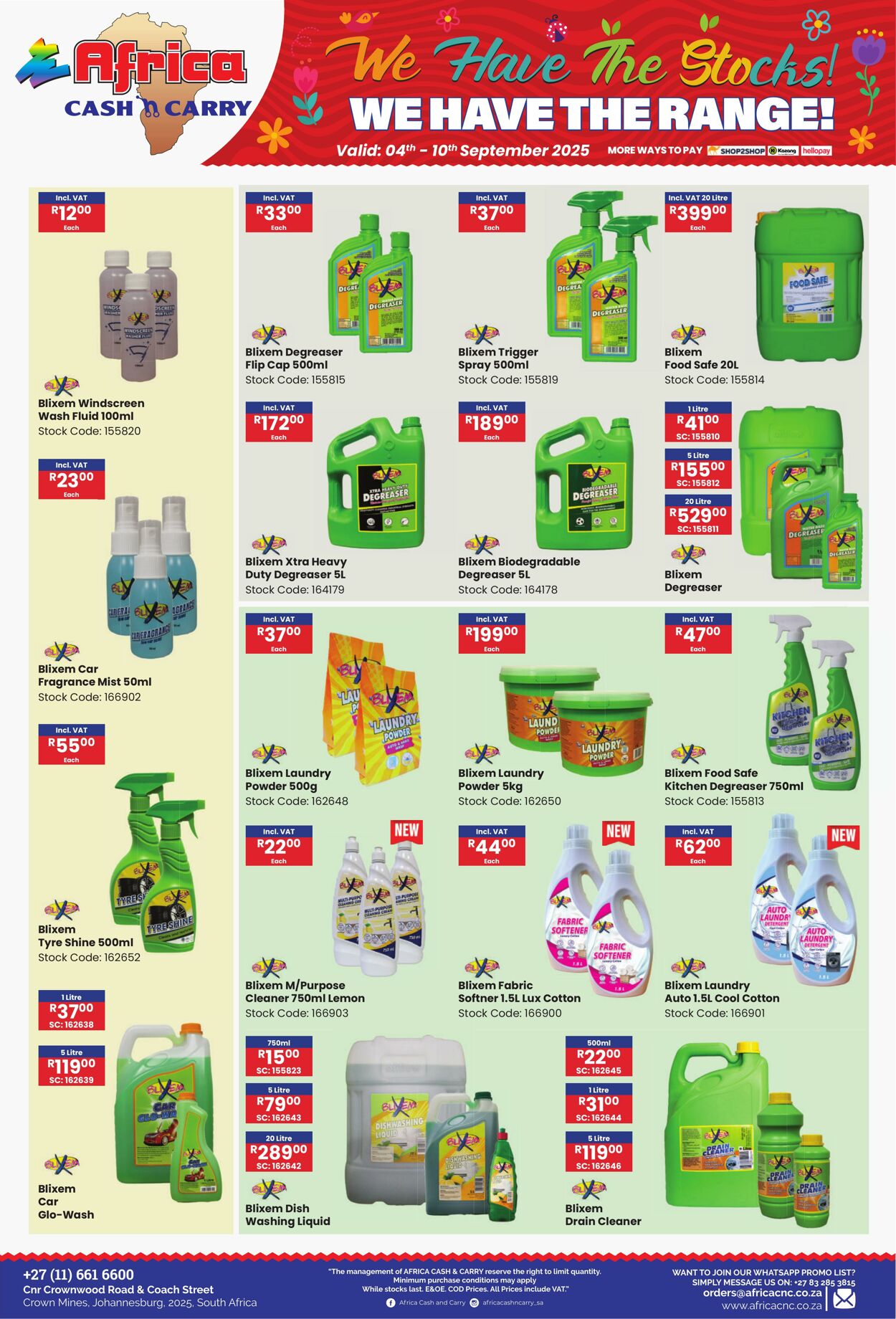 Special Africa Cash&Carry 04.09.2025 - 10.09.2025