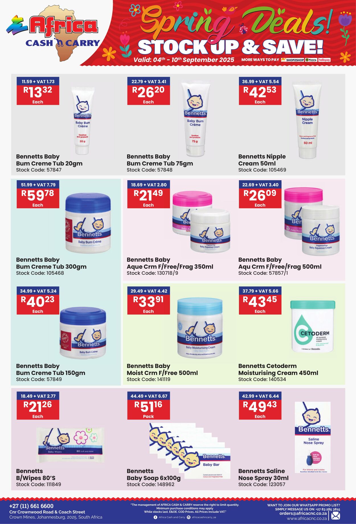 Special Africa Cash&Carry 04.09.2025 - 10.09.2025