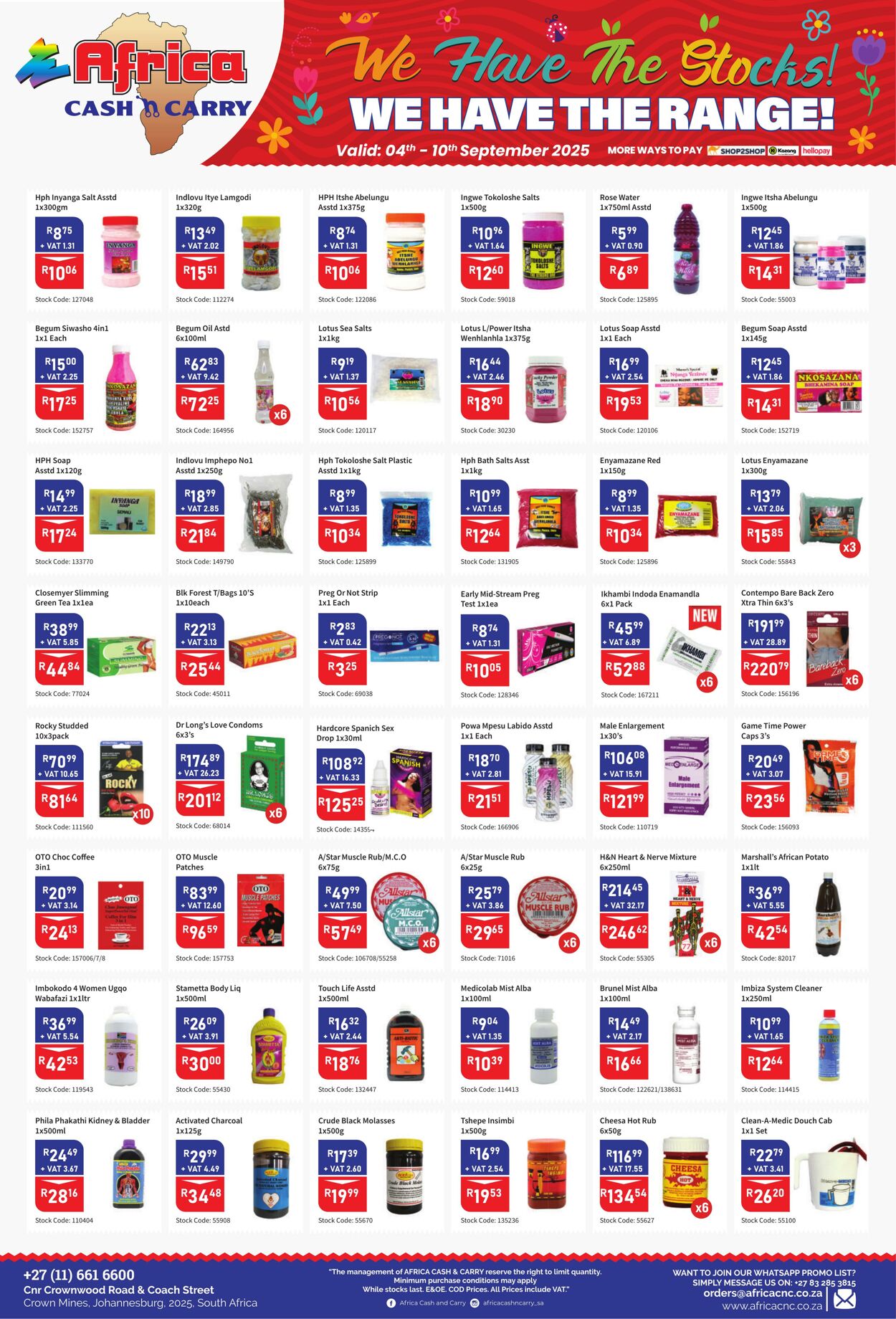 Special Africa Cash&Carry 04.09.2025 - 10.09.2025