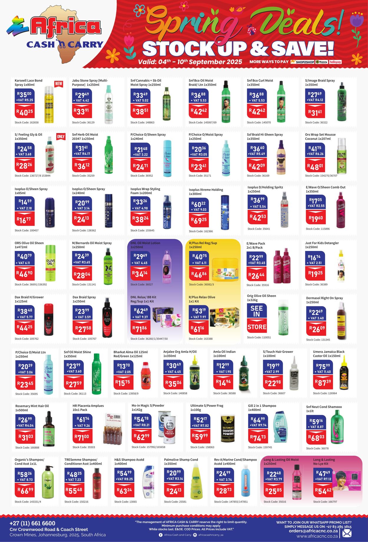 Special Africa Cash&Carry 04.09.2025 - 10.09.2025