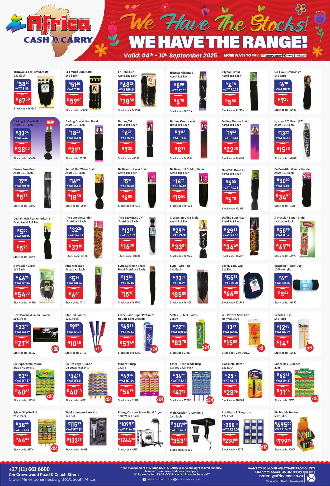 Special Africa Cash&Carry 04.09.2025 - 10.09.2025