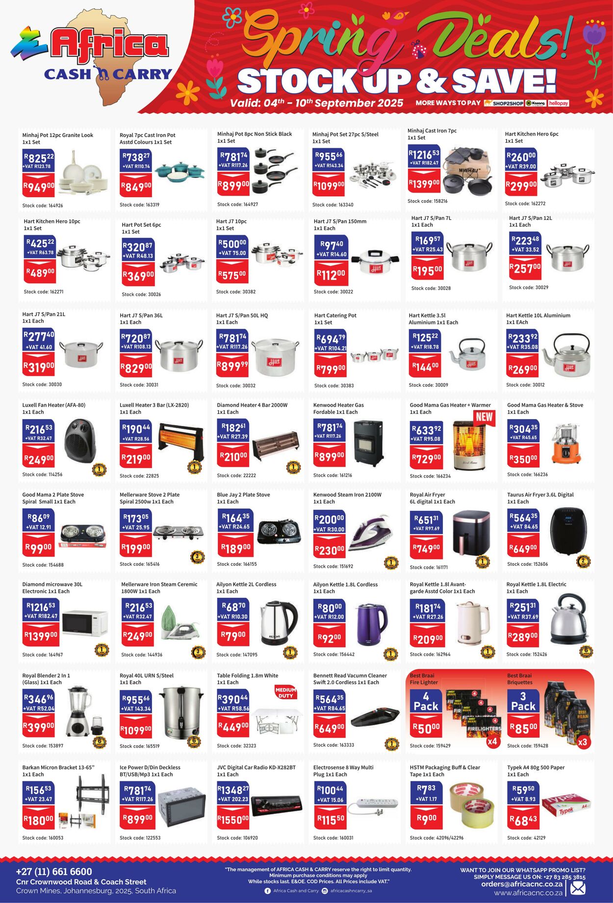 Special Africa Cash&Carry 04.09.2025 - 10.09.2025