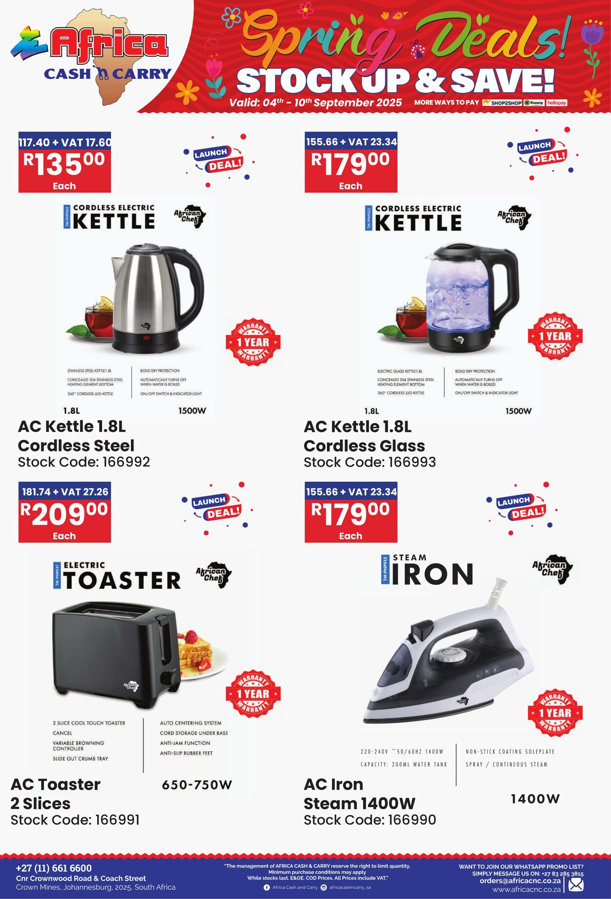 Special Africa Cash&Carry 04.09.2025 - 10.09.2025
