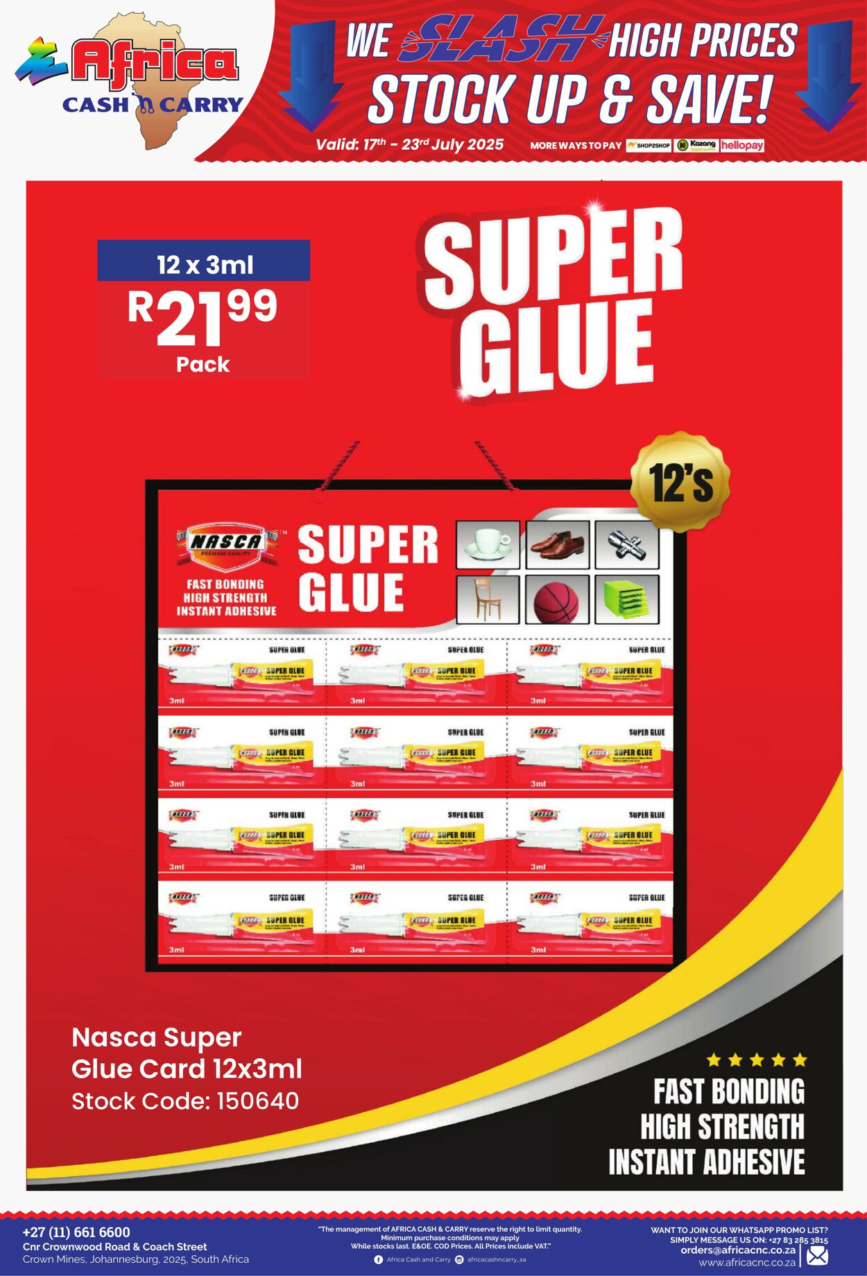 Special Africa Cash&Carry 17.07.2025 - 23.07.2025