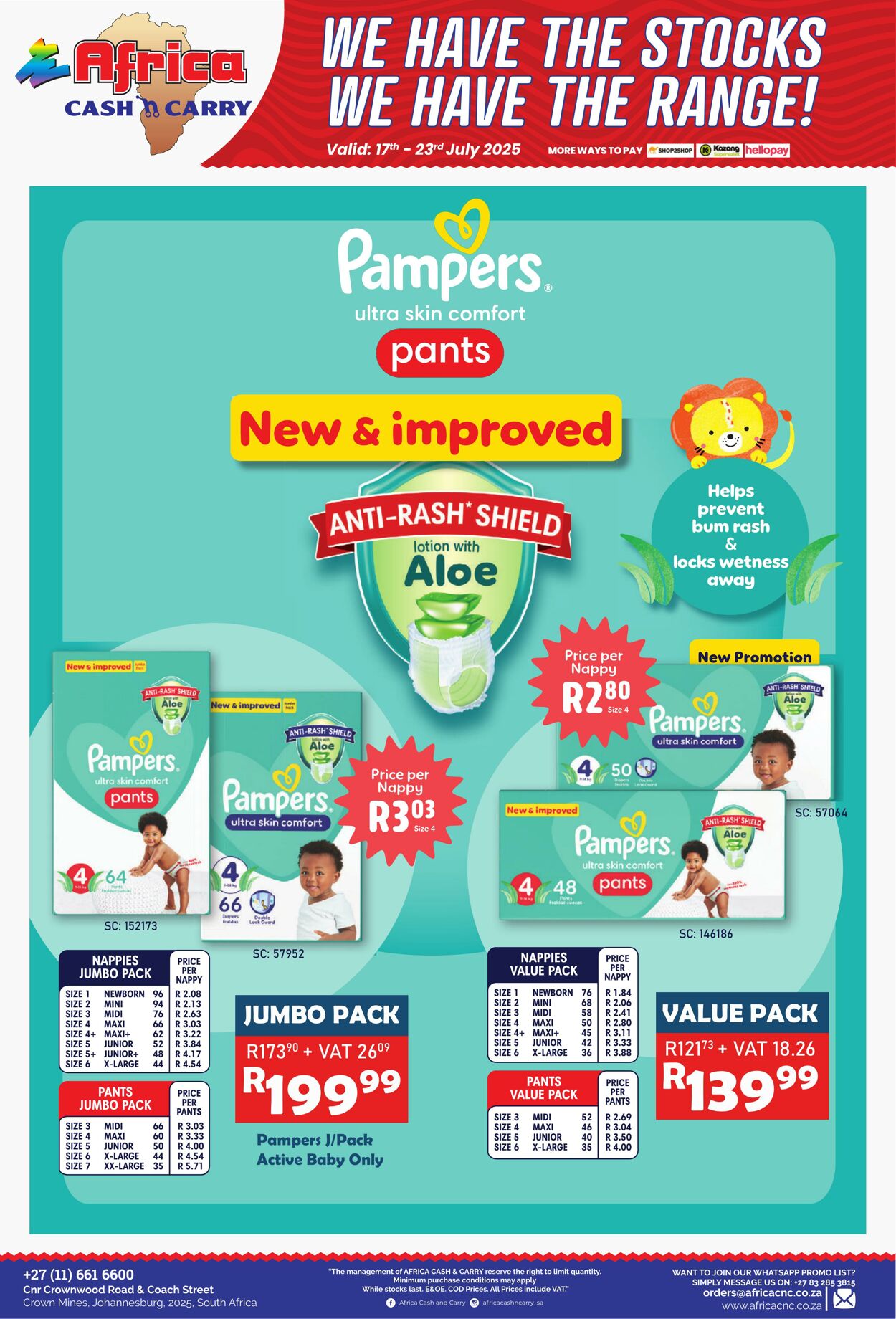 Special Africa Cash&Carry 17.07.2025 - 23.07.2025