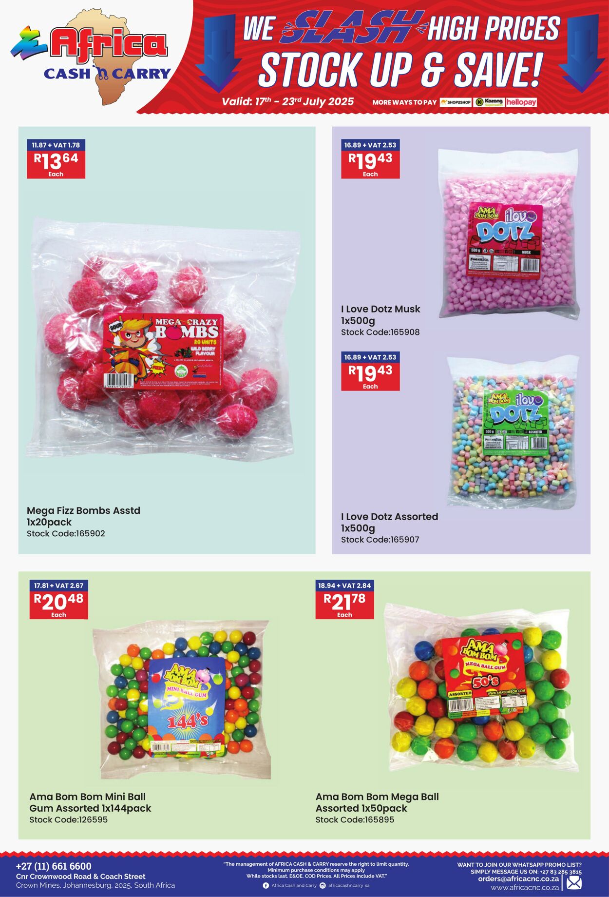 Special Africa Cash&Carry 17.07.2025 - 23.07.2025