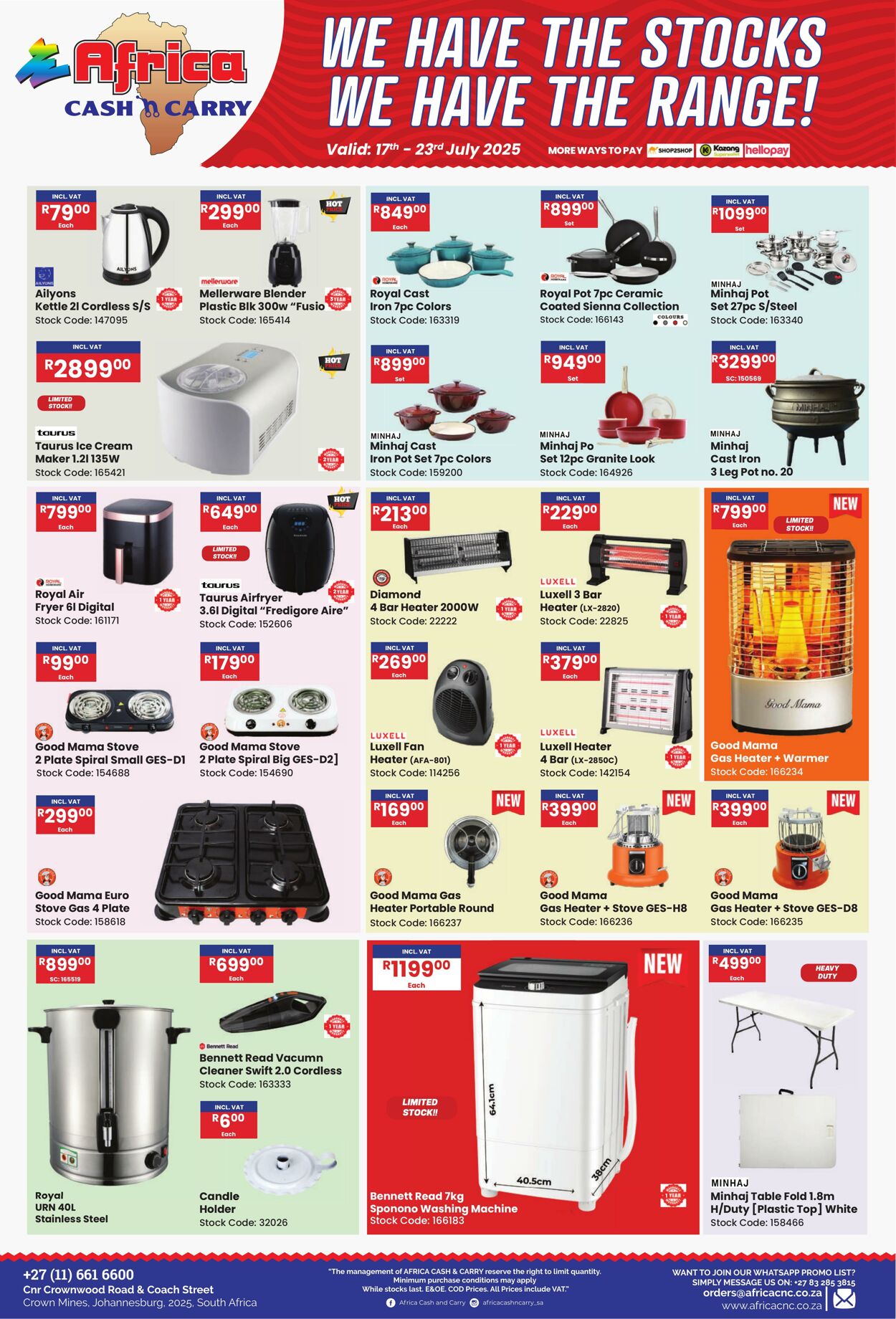 Special Africa Cash&Carry 17.07.2025 - 23.07.2025