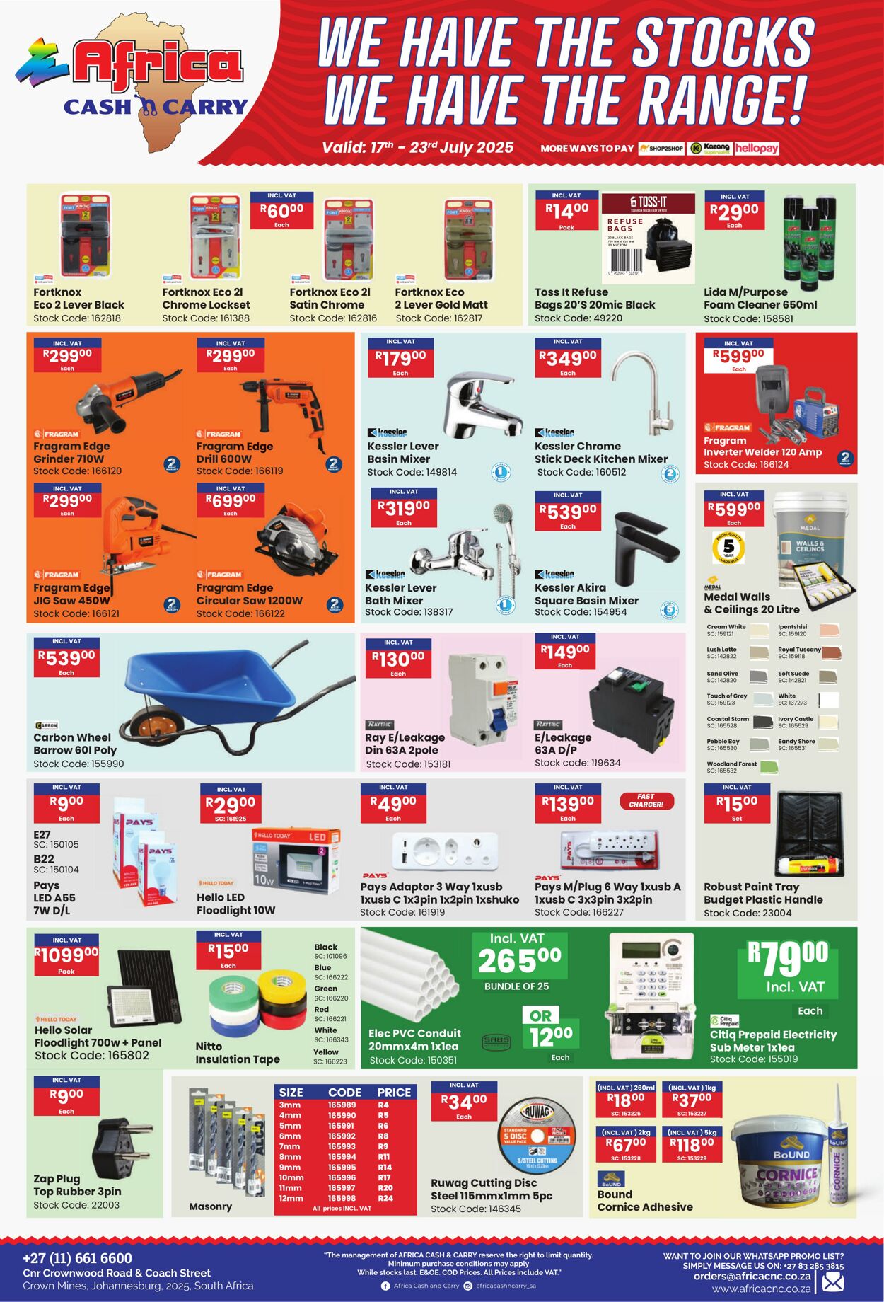 Special Africa Cash&Carry 17.07.2025 - 23.07.2025