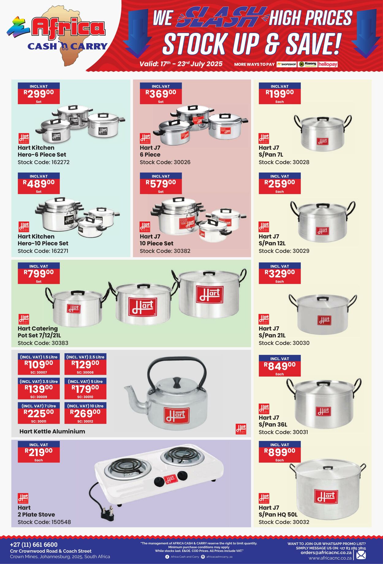 Special Africa Cash&Carry 17.07.2025 - 23.07.2025
