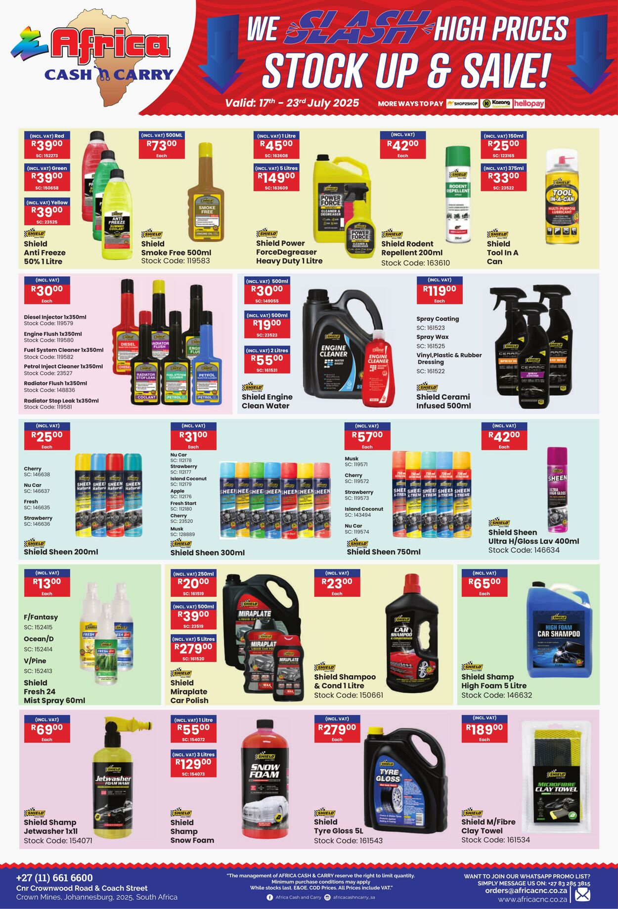 Special Africa Cash&Carry 17.07.2025 - 23.07.2025