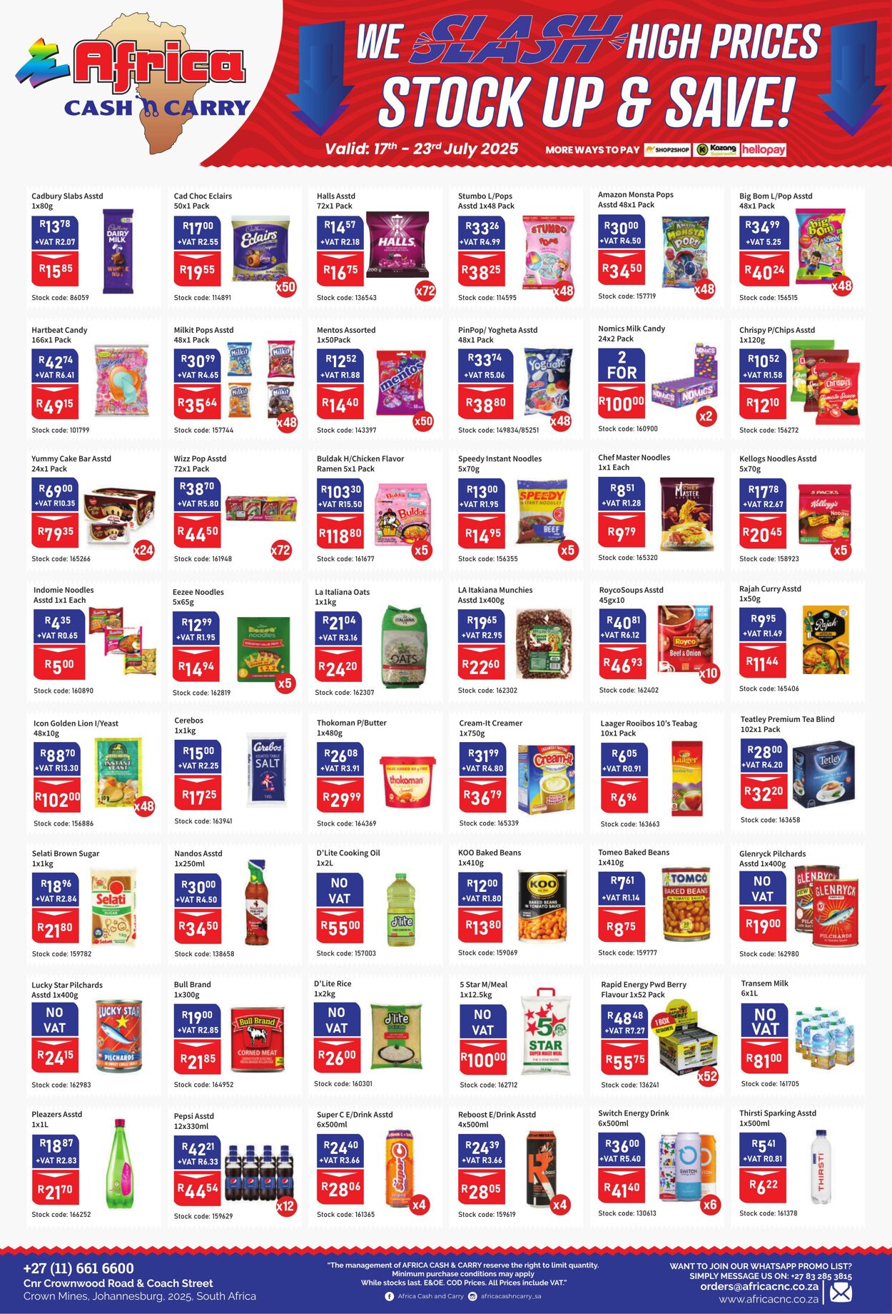 Special Africa Cash&Carry 17.07.2025 - 23.07.2025