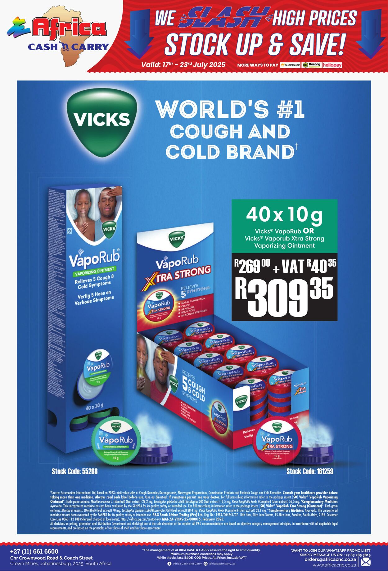 Special Africa Cash&Carry 17.07.2025 - 23.07.2025