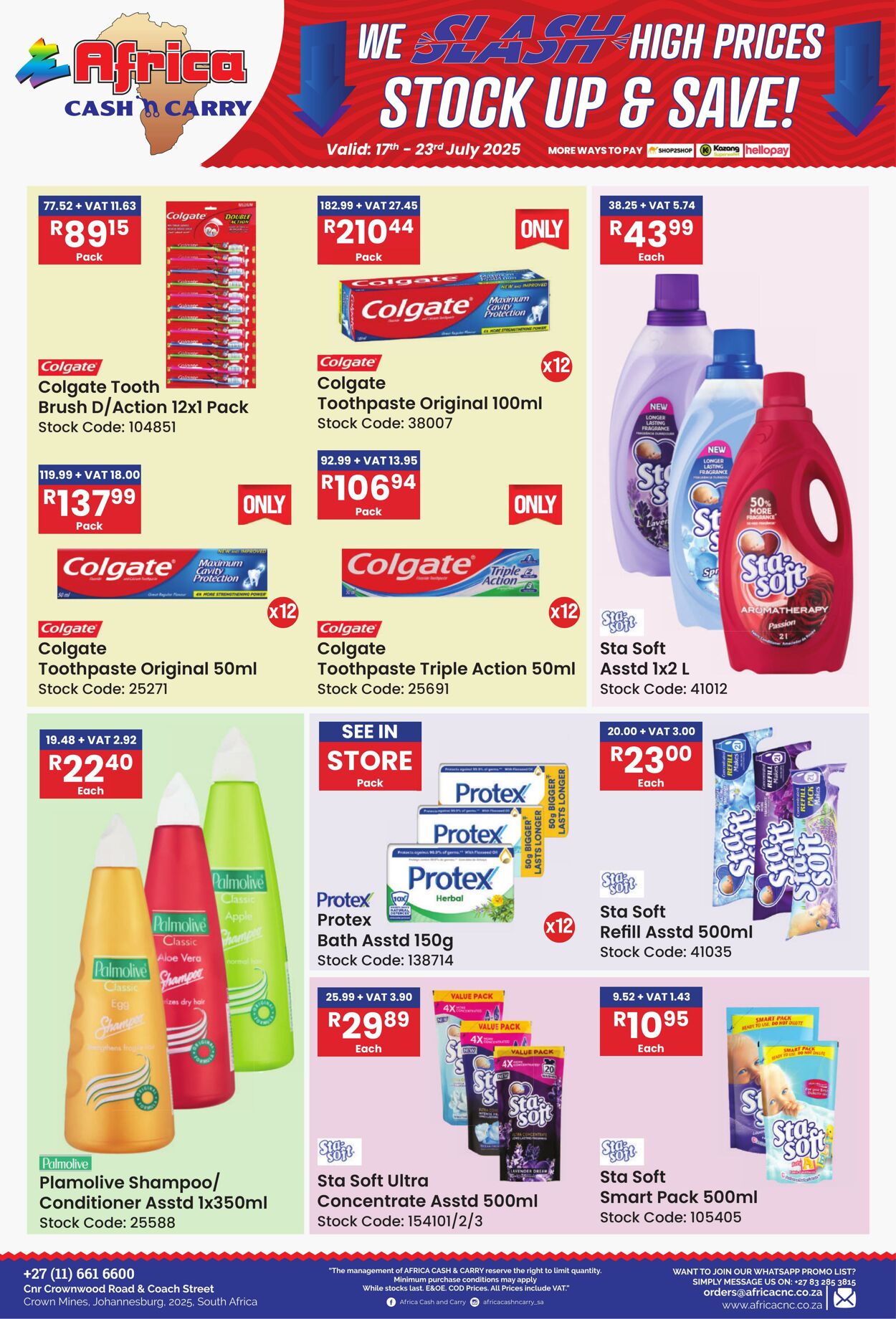 Special Africa Cash&Carry 17.07.2025 - 23.07.2025