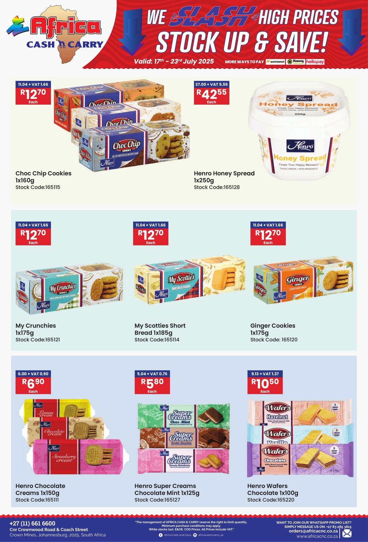 Special Africa Cash&Carry 17.07.2025 - 23.07.2025