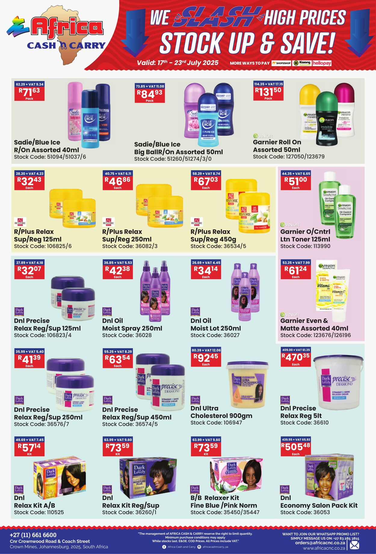 Special Africa Cash&Carry 17.07.2025 - 23.07.2025