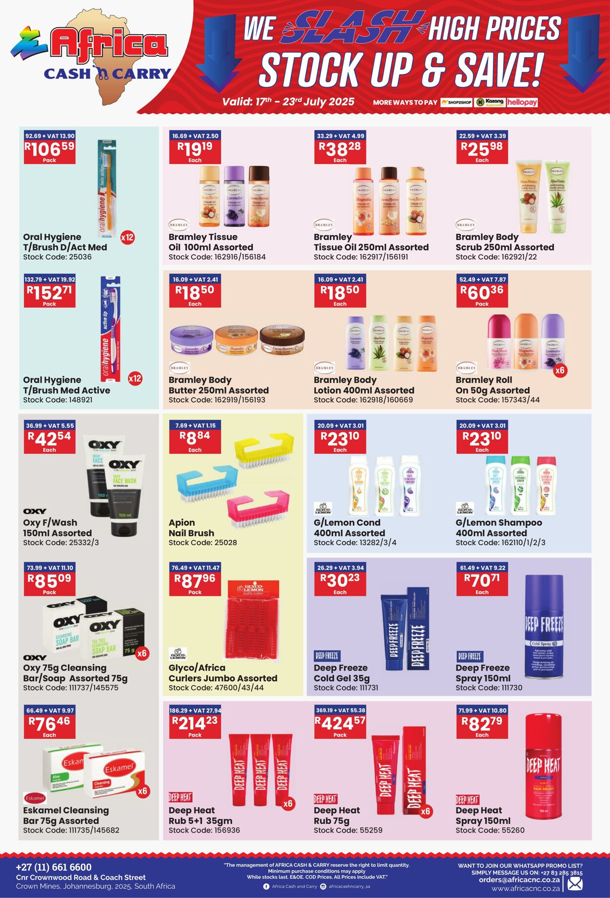 Special Africa Cash&Carry 17.07.2025 - 23.07.2025