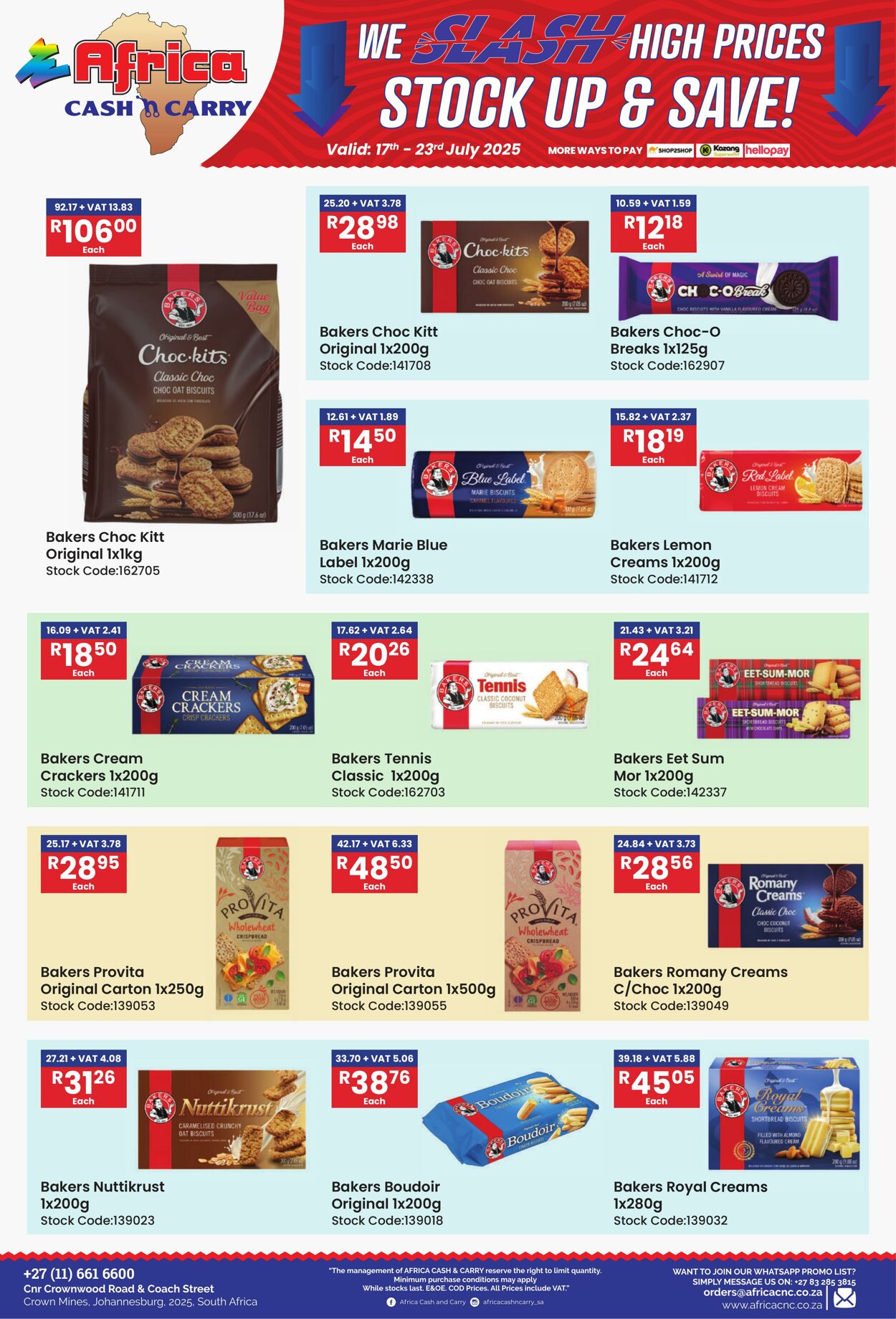 Special Africa Cash&Carry 17.07.2025 - 23.07.2025