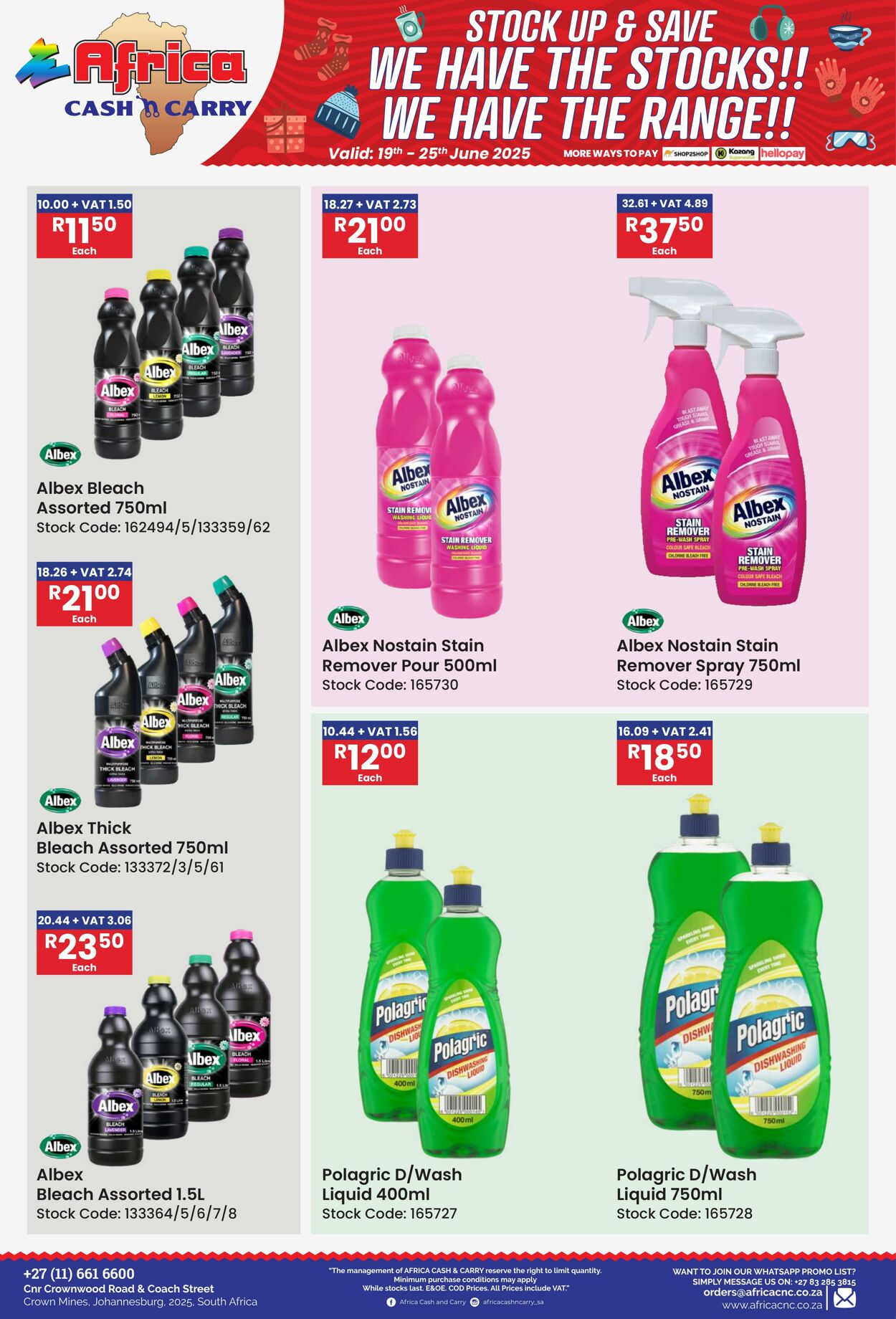 Special Africa Cash&Carry 19.06.2025 - 25.06.2025