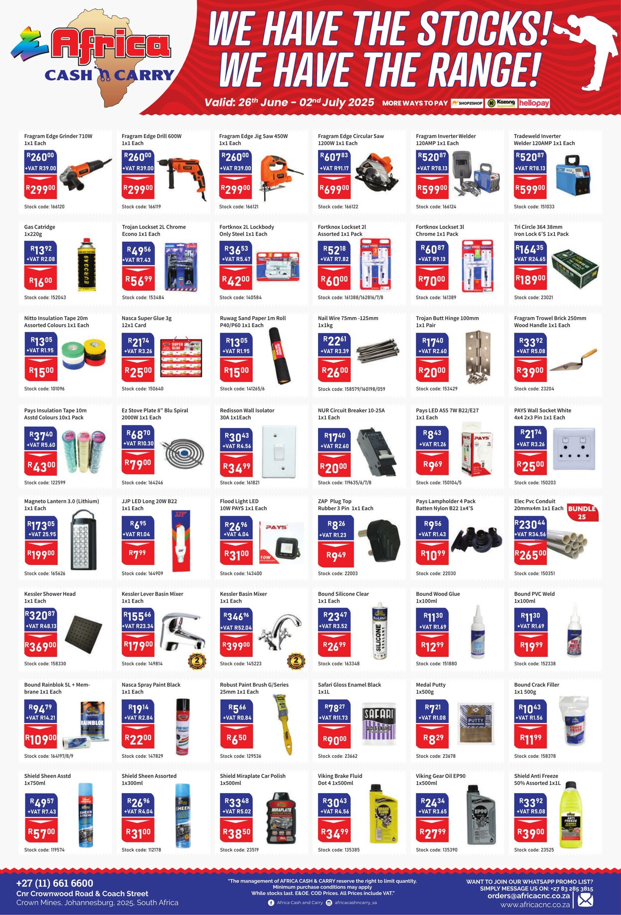 Special Africa Cash&Carry 26.06.2025 - 02.07.2025
