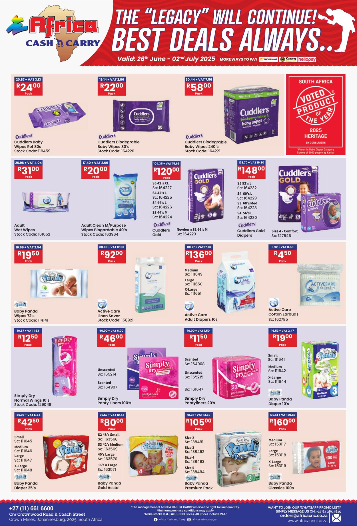 Special Africa Cash&Carry 26.06.2025 - 02.07.2025