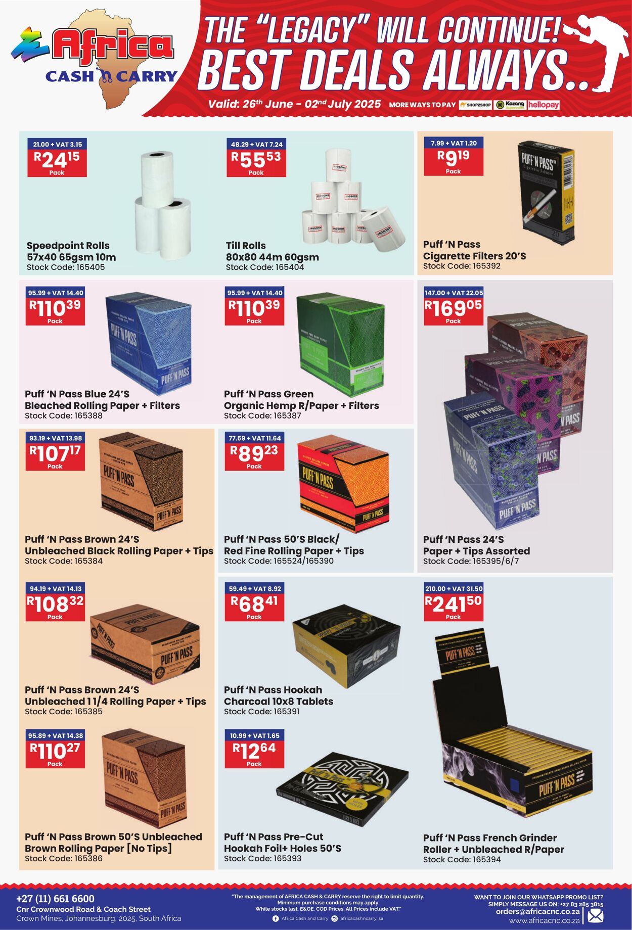 Special Africa Cash&Carry 26.06.2025 - 02.07.2025